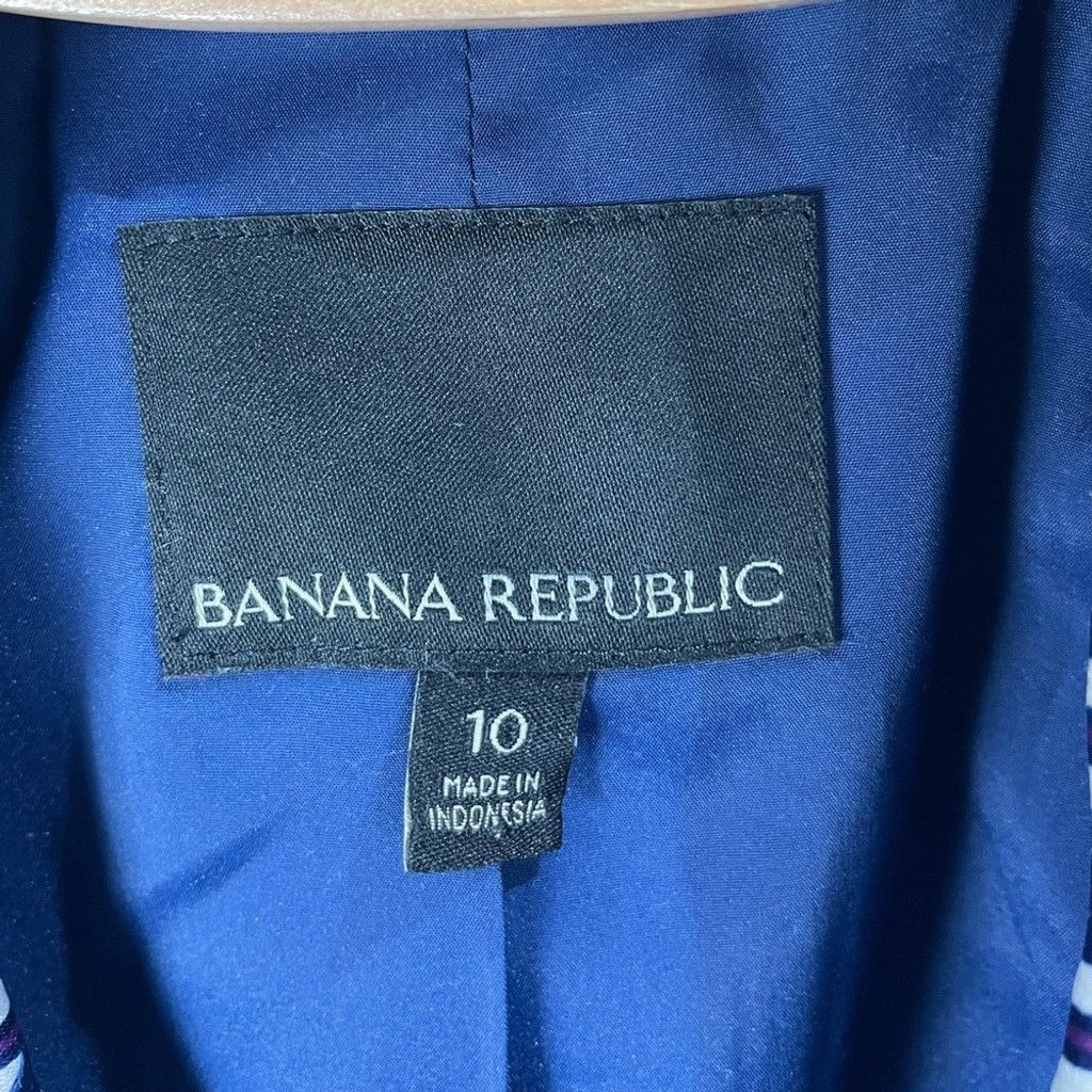 Banana Republic Banana Republic Striped Double Breasted Dickie Blazer US 10 Size L / US 10 / IT 46 - 11 Thumbnail
