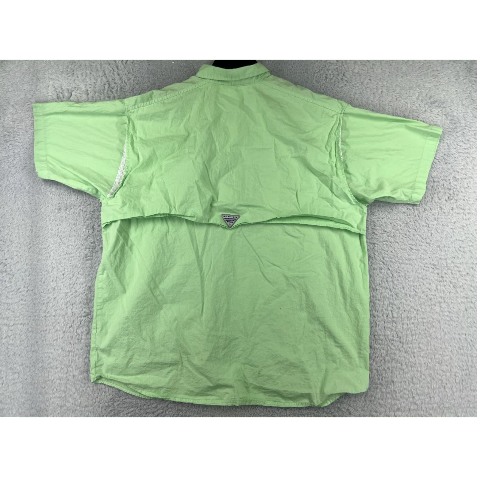 Vintage Columbia Mens Button-Up Shirt XL Green Cotton Angler Fishing PFG Vented Casual Size US XL / EU 56 / 4 - 2 Thumbnail