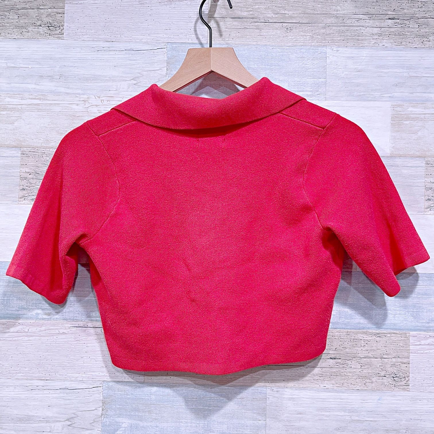 Target Basics Future Collective x Jenee Naylor Cropped Polo Red Womens XXS Size XXS / US 00 / IT 34 - 4 Thumbnail