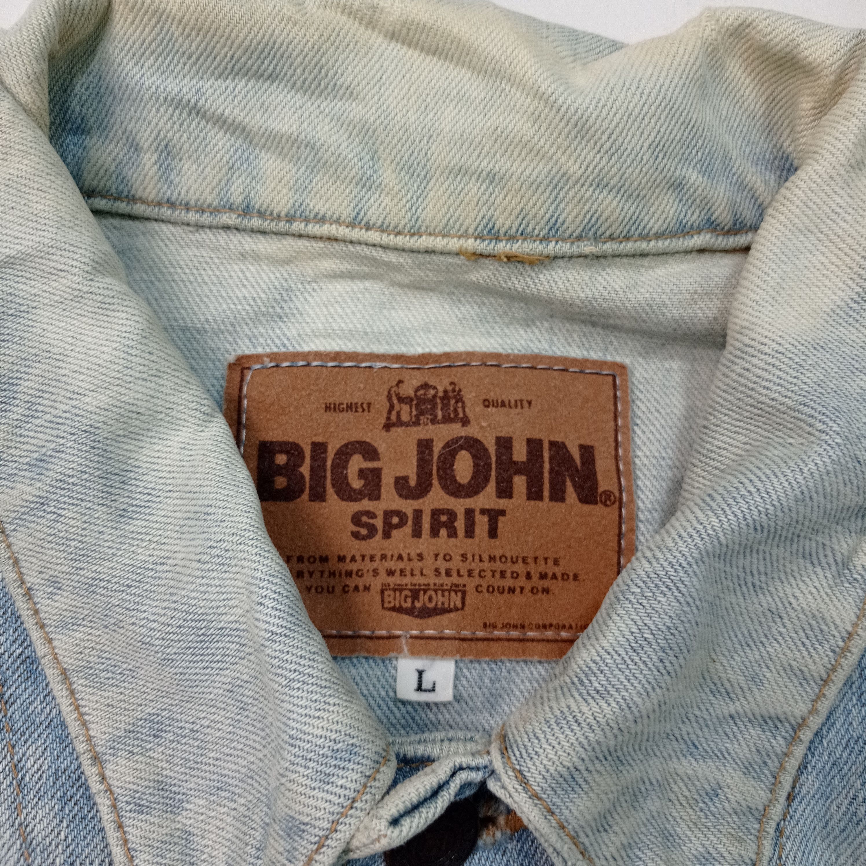 Big John 🔥Vintage Big John Trucker Denim jacket Size US L / EU 52-54 / 3 - 10 Thumbnail