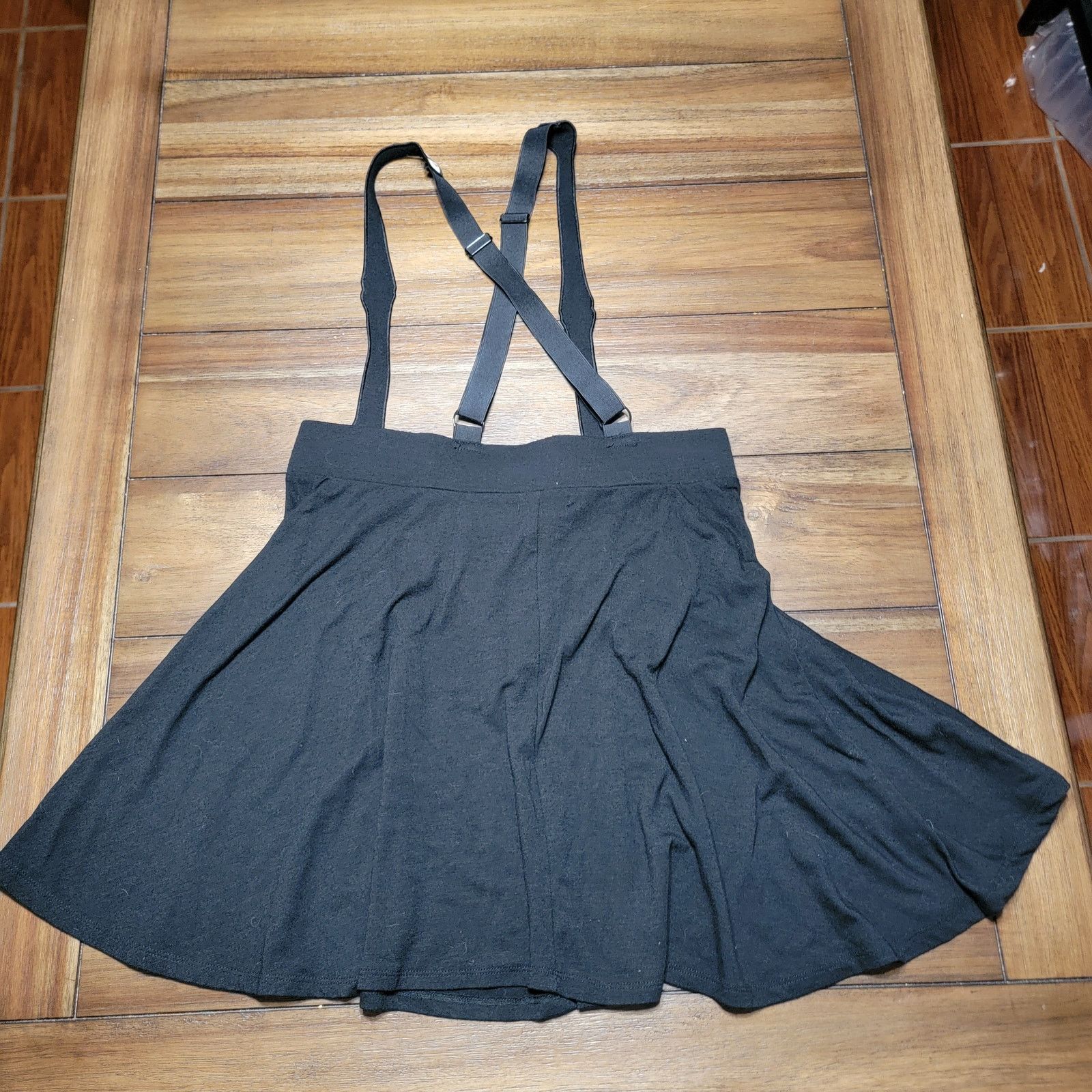 Hot Topic Hot Topic Black Skirt w/ Bones Suspenders - Size Large Size 30" / US 8 / IT 44 - 3 Thumbnail