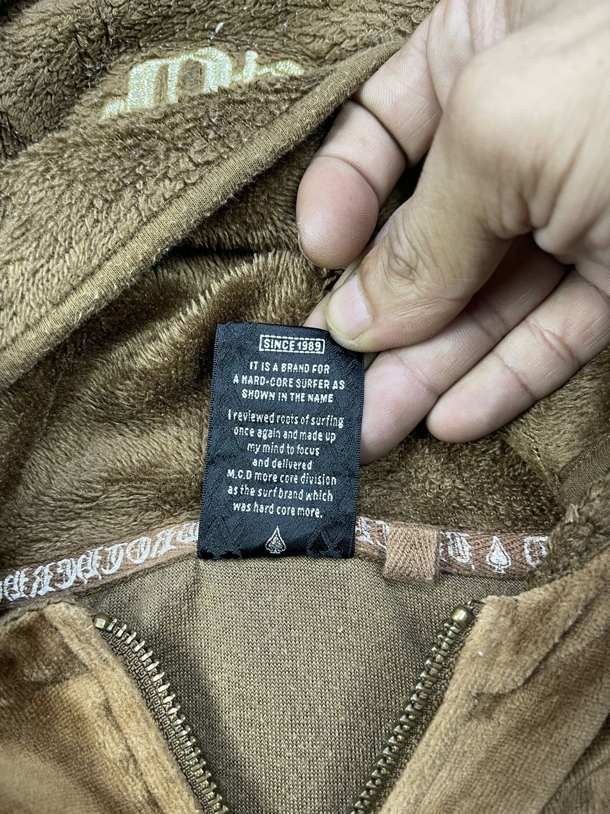 If Six Was Nine More Core Division Self Mask Back Spell Velour Jacket Size US S / EU 44-46 / 1 - 8 Thumbnail
