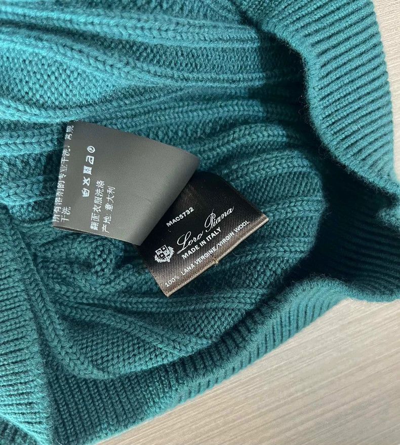 Loro Piana LORO PIANA Ceiling fabric GOK 12 micron knitted sweater Size US L / EU 52-54 / 3 - 7 Thumbnail