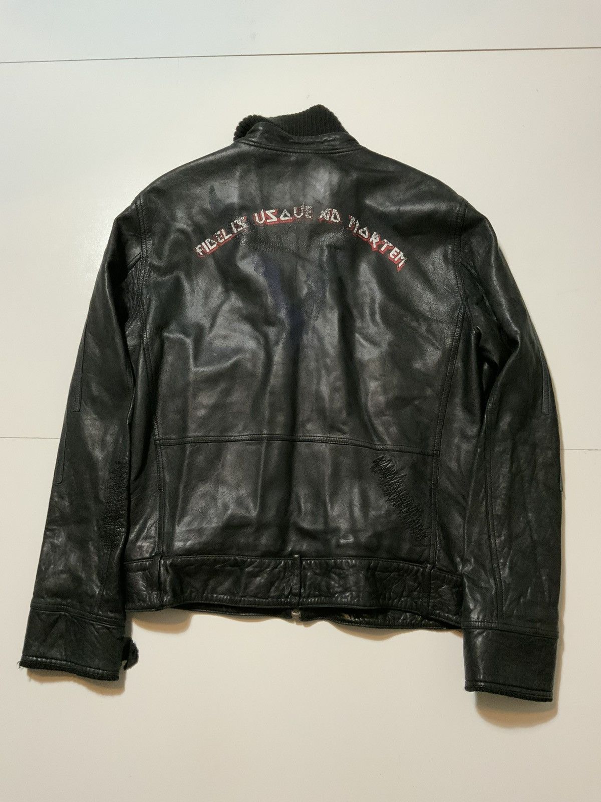 Buckler Andrew Buckler Faithful Unto Death Leather Motorcycle Jacket Size US M / EU 48-50 / 2 - 1 Thumbnail