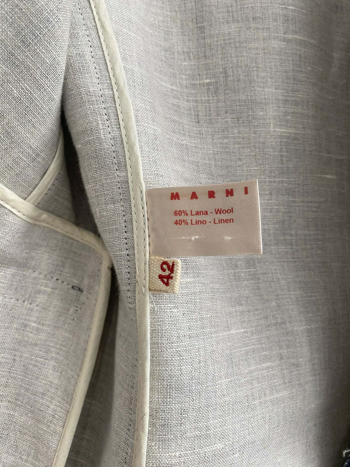 Marni Marni Deconstructed Raw Hem Blazer Size M / US 6-8 / IT 42-44 - 7 Thumbnail