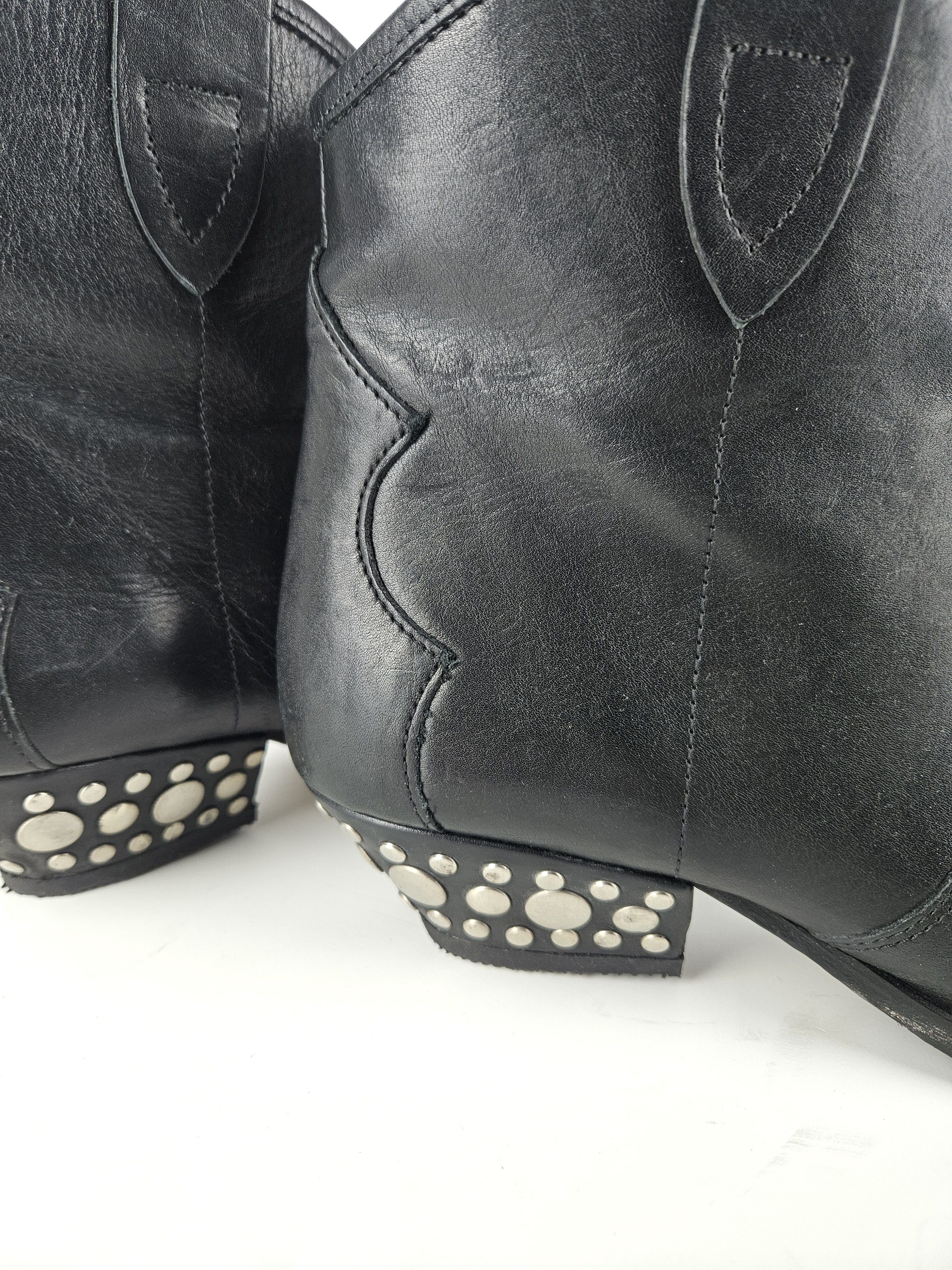 Isabel Marant Isabel Marant leather cuban heel studded cowboy ankle boots Size US 9 / IT 39 - 20 Thumbnail