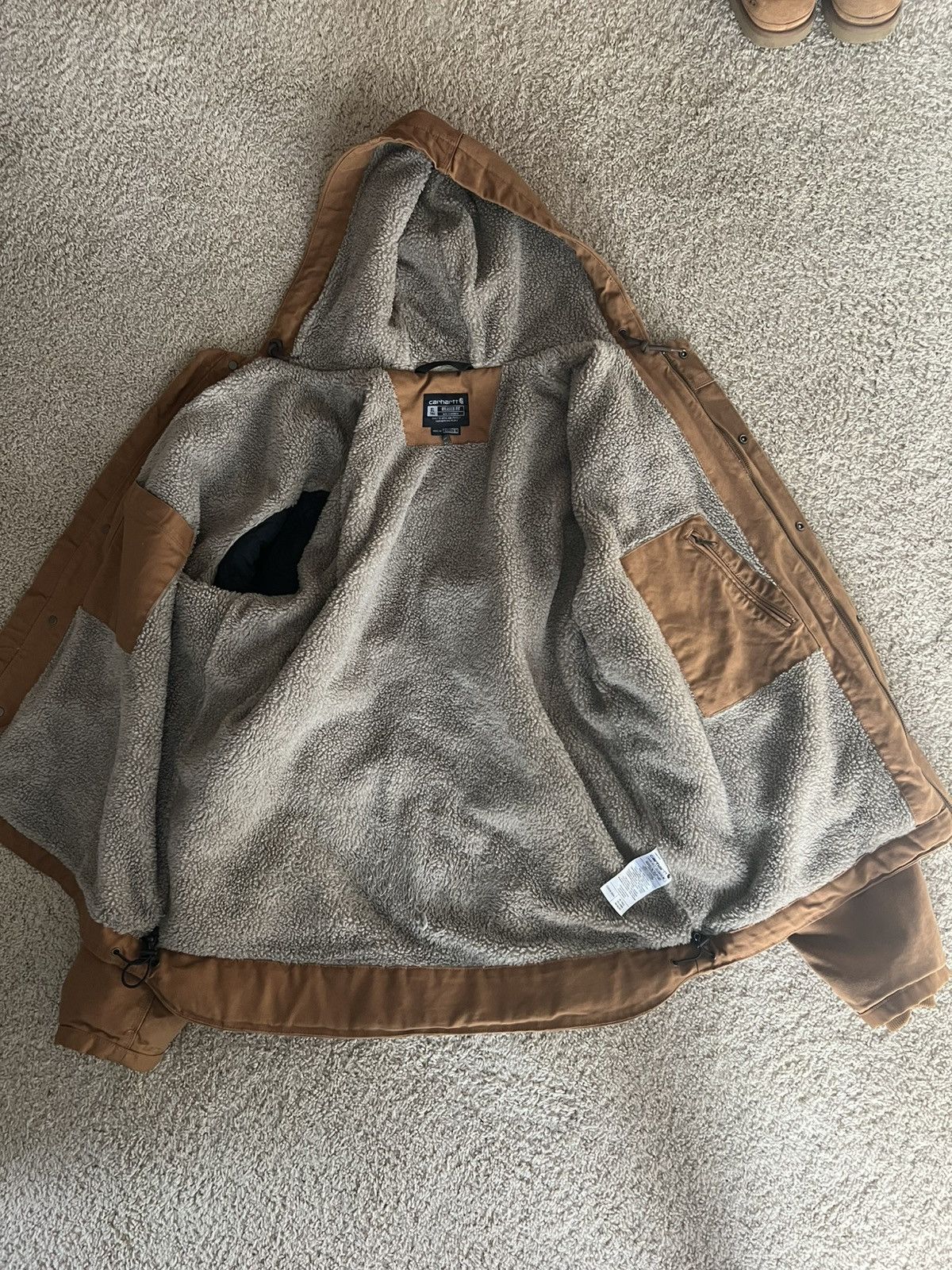 Carhartt Sherpa Lined Utility Jacket Size US XL / EU 56 / 4 - 1 Thumbnail
