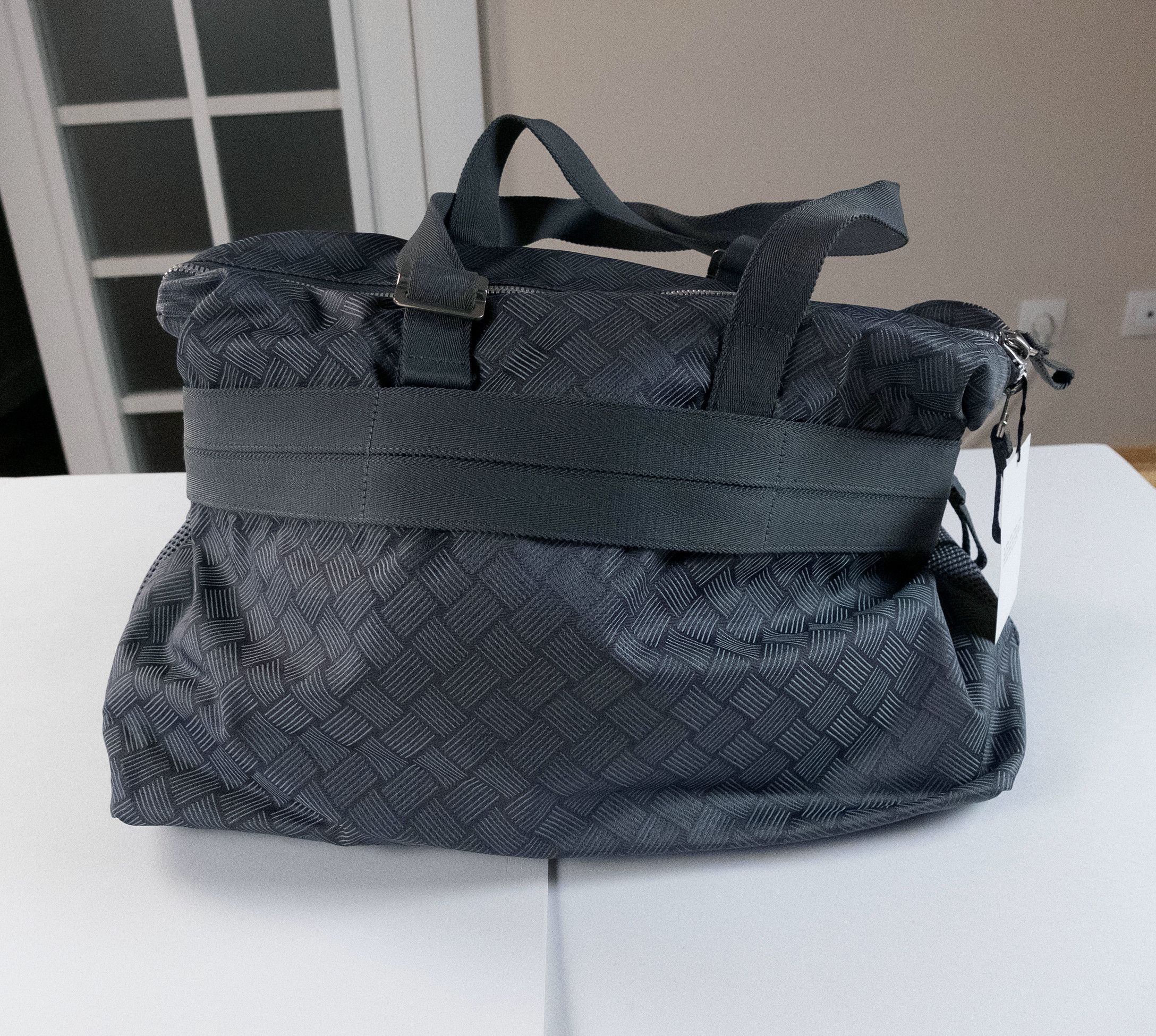 Bottega Veneta BOTTEGA VENETA Alto gray intreciato pattern duffle bag Size ONE SIZE - 3 Thumbnail