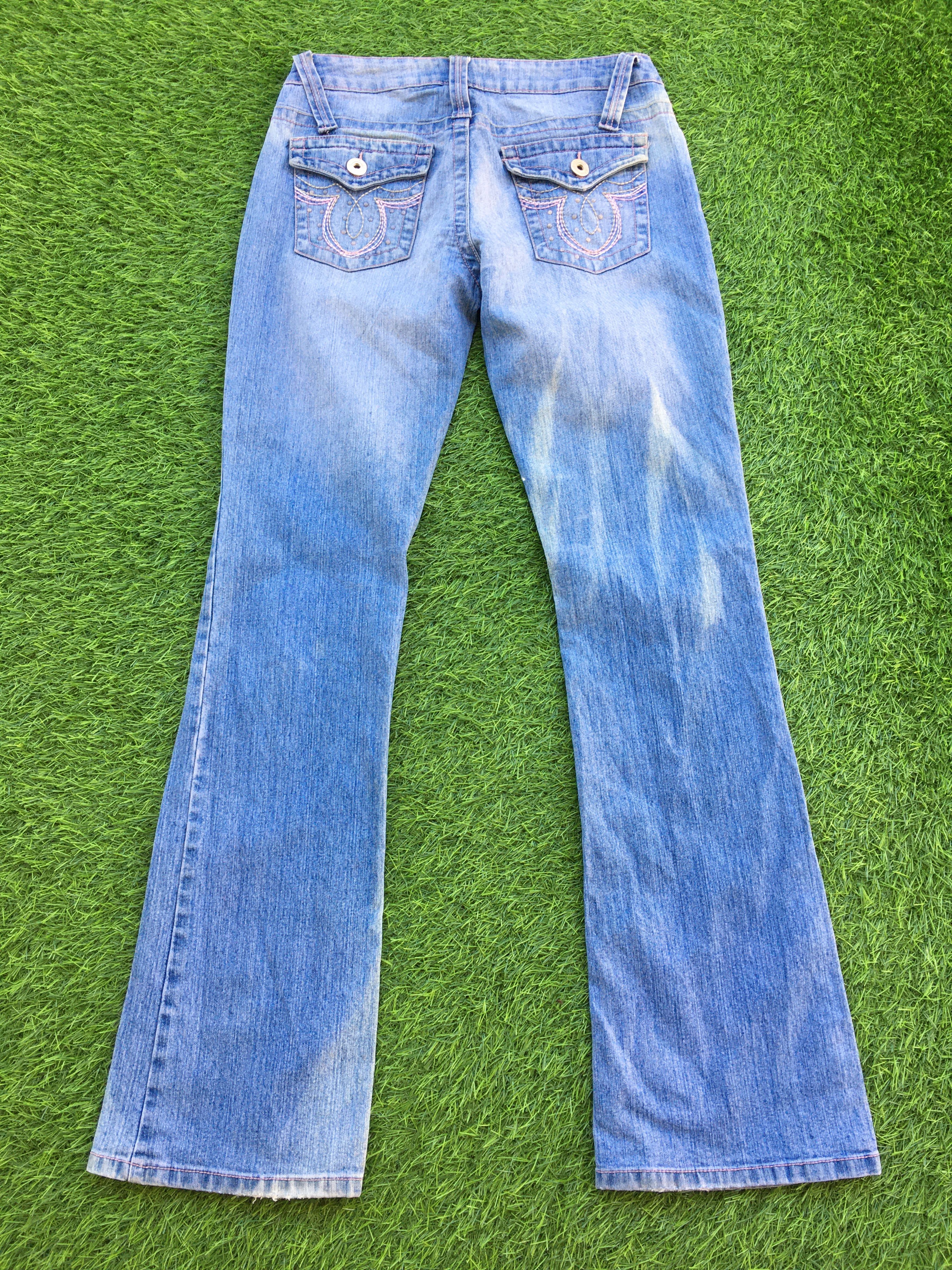 Designer × Jean Y2K Bootcut Stretch Jeans D-1016 Size 26" / US 2 / IT 38 - 2 Thumbnail