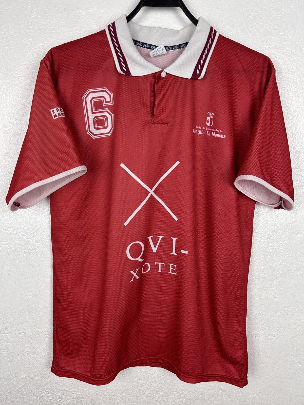 Vintage Vintage Efa Castilla La Mancha #6 Match Worn Soccer Jersey Size US M / EU 48-50 / 2 - 1 Thumbnail