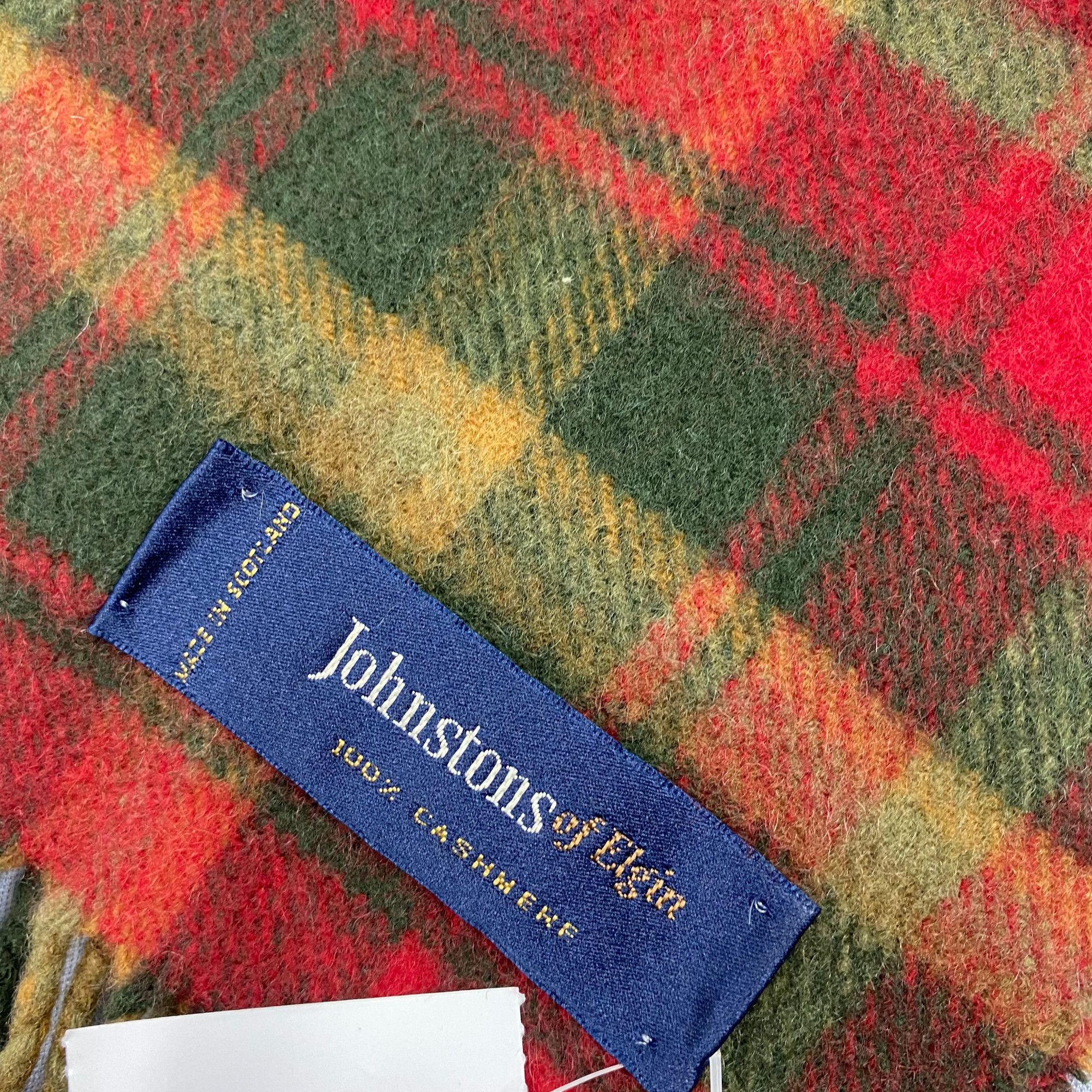 Johnstons Of Elgin Vintage Johnstons of Elgin Scarf Muffler Cashmnere Scarves Size ONE SIZE - 4 Thumbnail