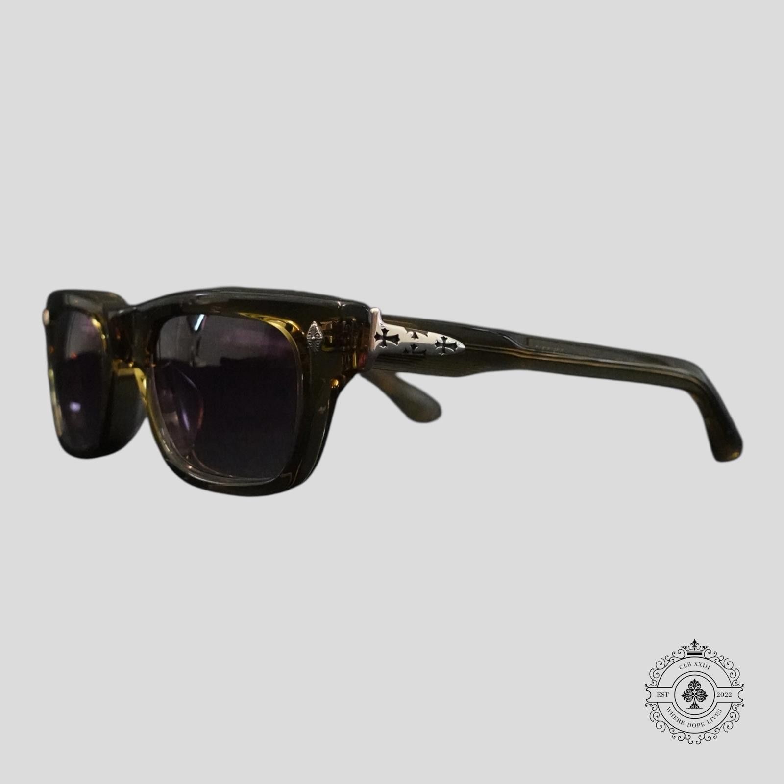 Chrome Hearts Chrome Hearts Crypdic Glasses in Grey/Silver Size ONE SIZE - 1 Thumbnail
