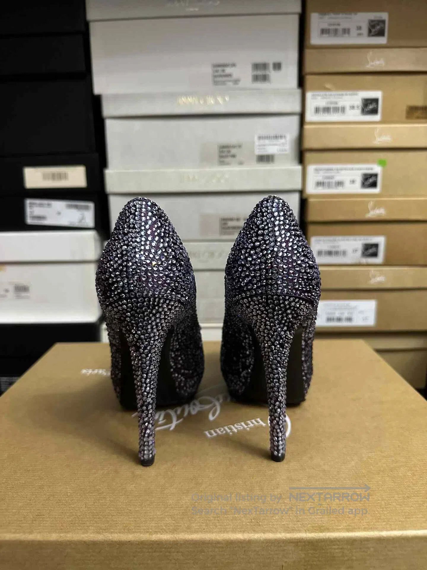 Roger Vivier Roger Vivier Purple Crystal Shoes. Size US 4 / IT 34 - 4 Thumbnail