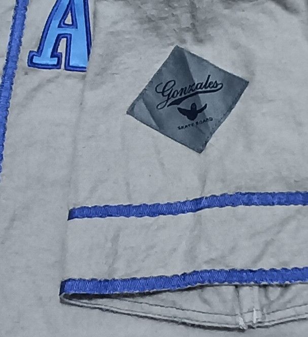 Designer MARK GONZALES BIG SPELL OUT BASEBALL INSPIRED SHIRT Size US M / EU 48-50 / 2 - 3 Thumbnail