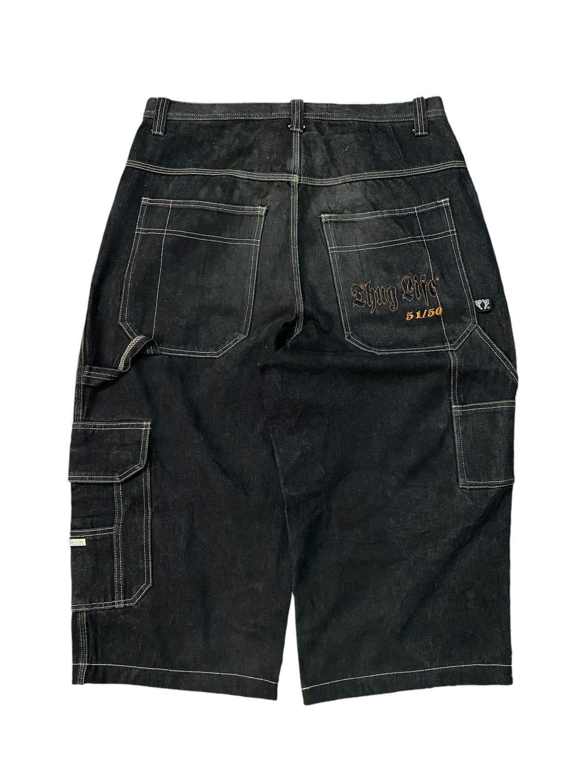 Vintage Thug Life Denim Jorts Pants