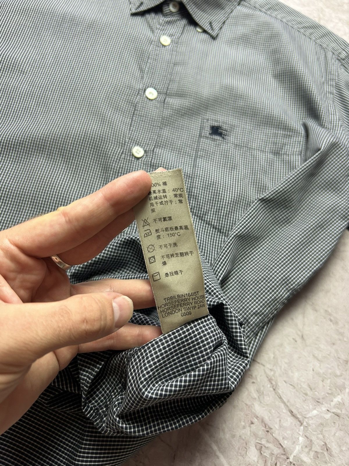 Burberry × Vintage Vintage Burberry Shirt Size US L / EU 52-54 / 3 - 7 Thumbnail