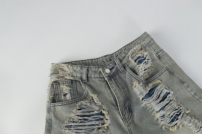 Vintage American high street distressed ripped jeans for men Size US 32 / EU 48 - 3 Thumbnail