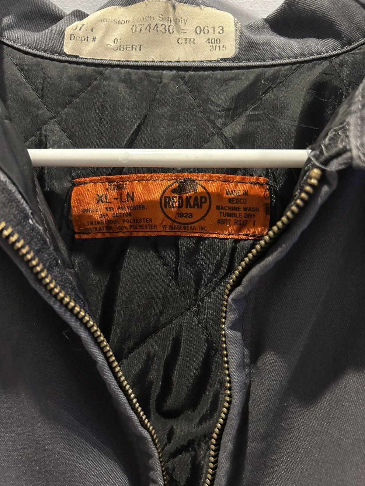 Red Kap Vintage Faded Blue Jacket Size US XL / EU 56 / 4 - 4 Thumbnail