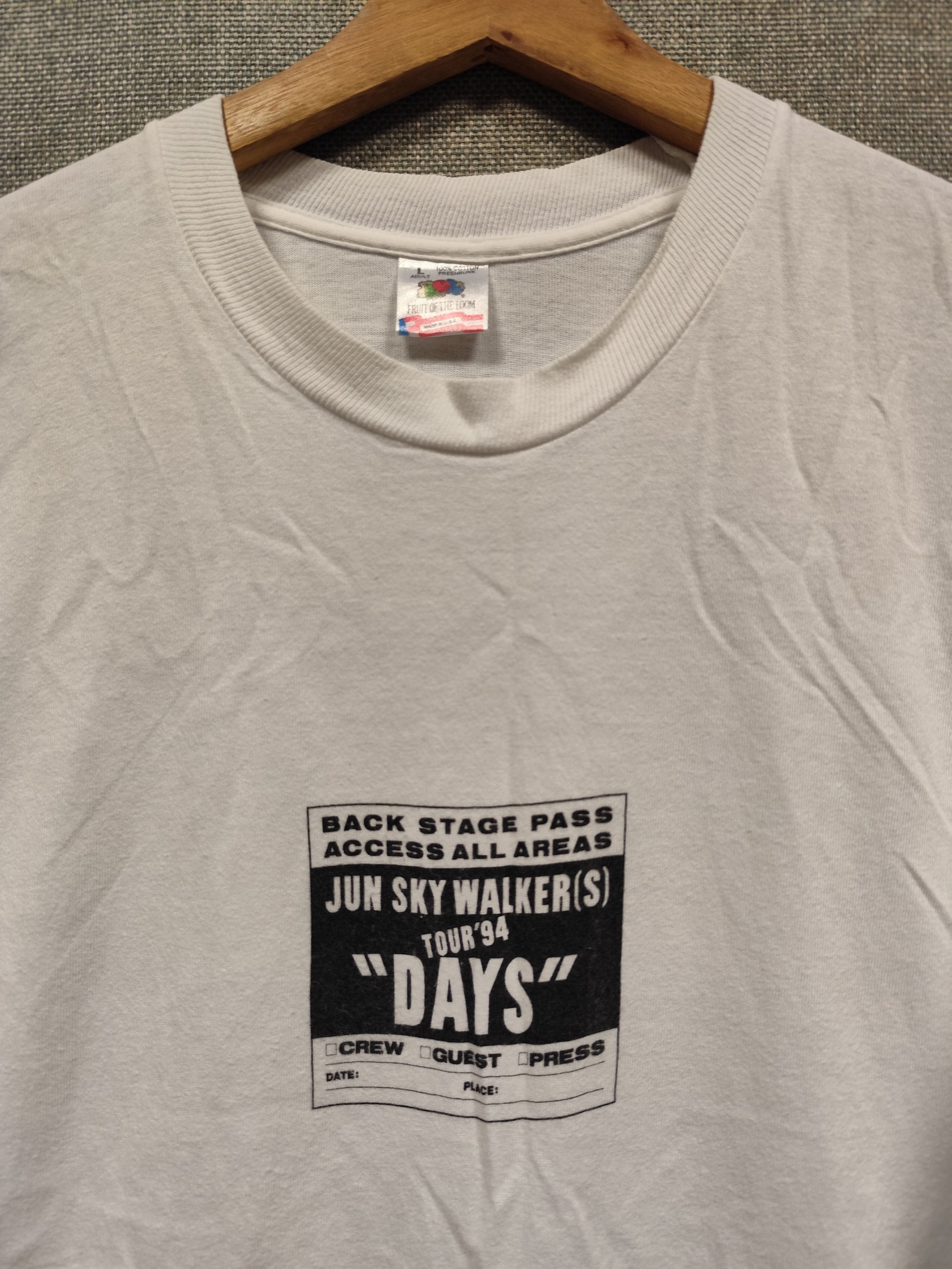 Band Tees × Fruit Of The Loom × Vintage Vintage 1994 t shirt band Jun Sky Walker(s) days Size US L / EU 52-54 / 3 - 4 Thumbnail