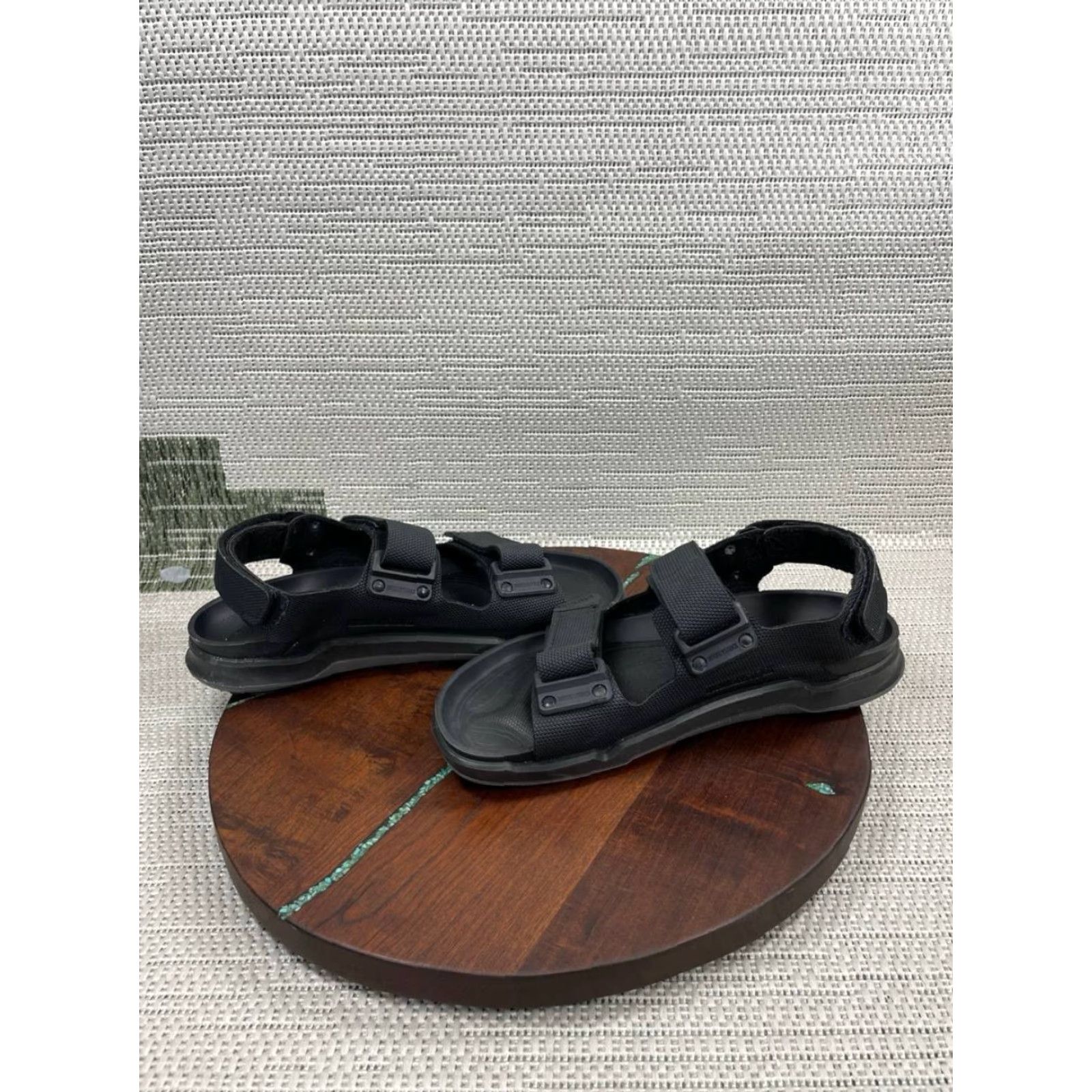Birkenstock Birkenstock Sandals Mens 8 Tatacoa Futura Black Birko Flor Adjustable Straps Size ONE SIZE - 7 Thumbnail