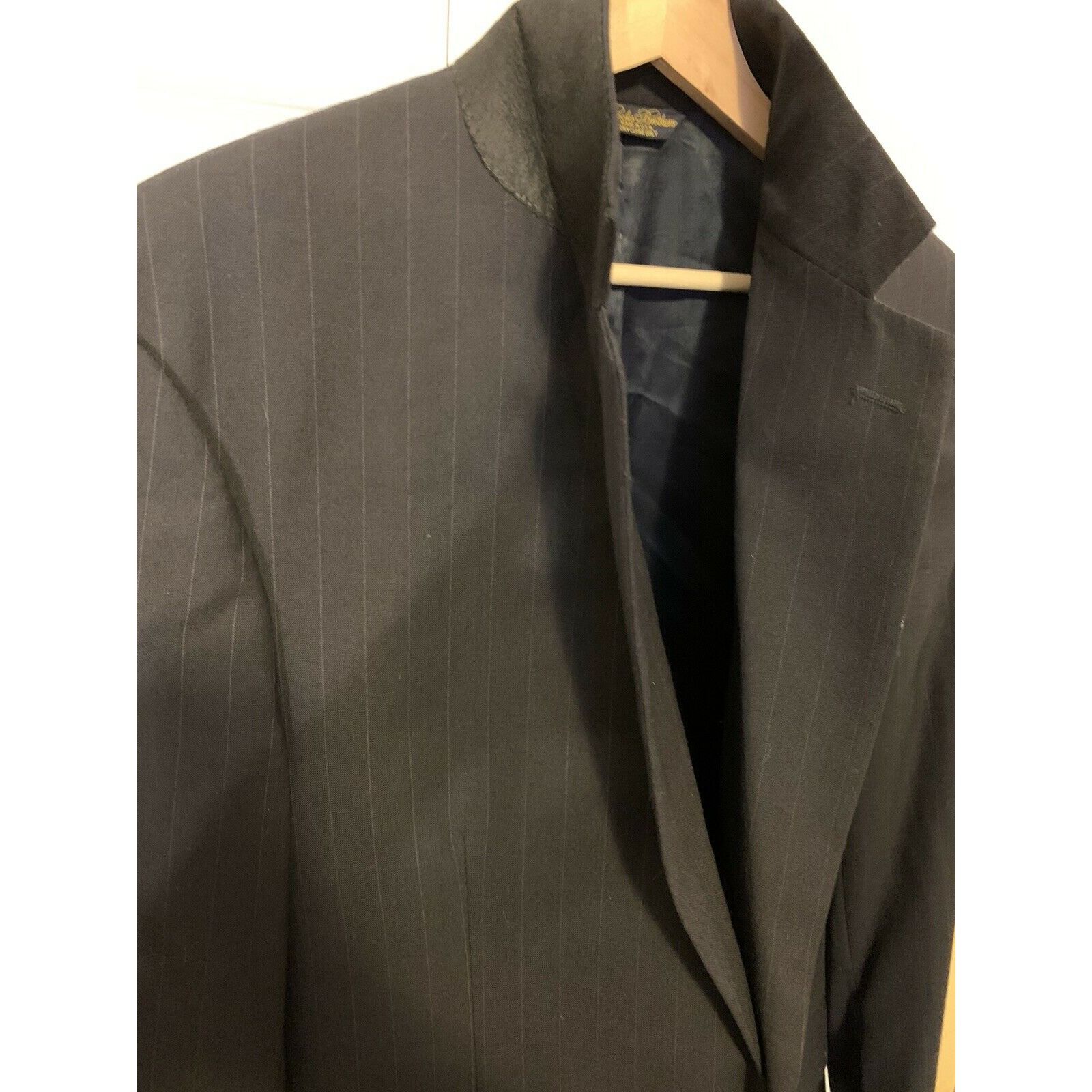Brooks Brothers BROOKS BROTHERS GRAY STRIPED 2 BUTTON BLAZER JACKET MENS SIZ Size 40L - 4 Thumbnail