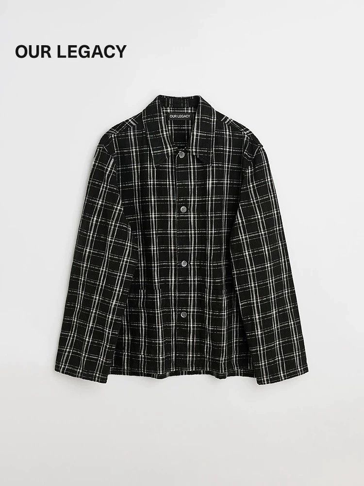 Our Legacy Our Legacy size44 Black and white spiral plaid jacket Size US S / EU 44-46 / 1 - 2 Thumbnail