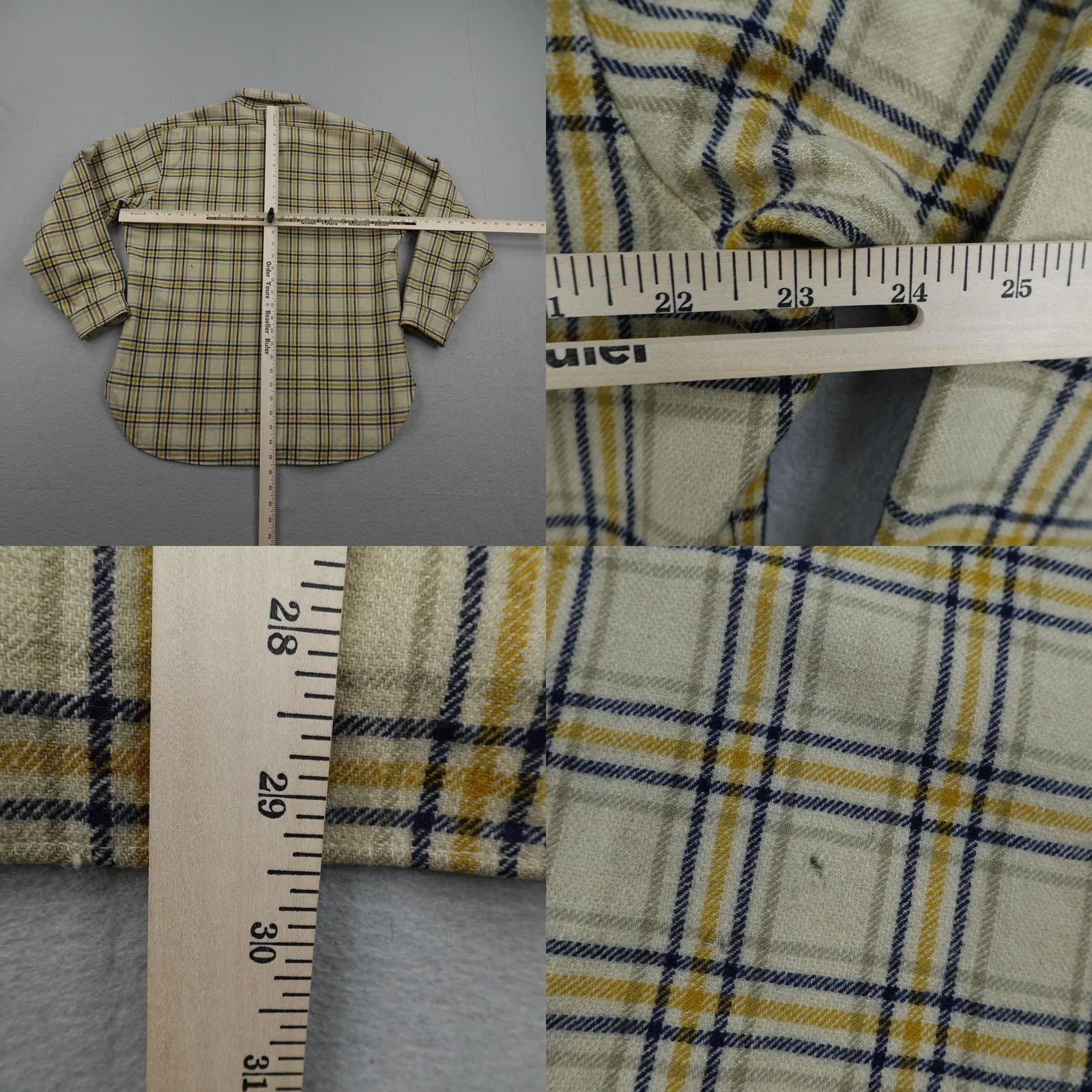 Pendleton Vintage Pendleton Shirt Mens XL Beige Plaid Lodge Flannel Wool Button Up 60s Size US XL / EU 56 / 4 - 8 Thumbnail