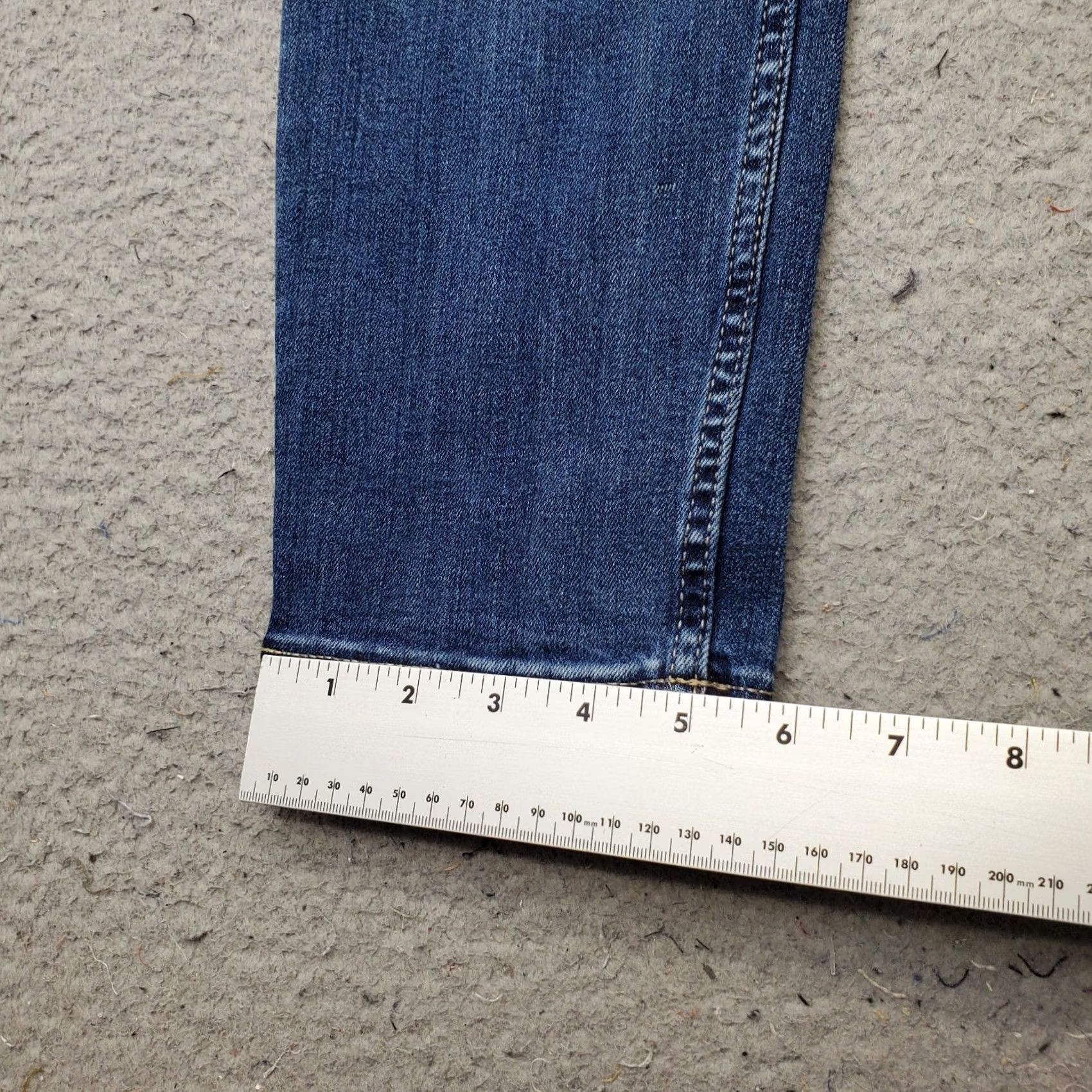Calvin Klein Calvin Klein Jeans Womens Blue Denim 5 Pocket Super Stretch Grunge Straight Size 32" / US 10 / IT 46 - 4 Thumbnail