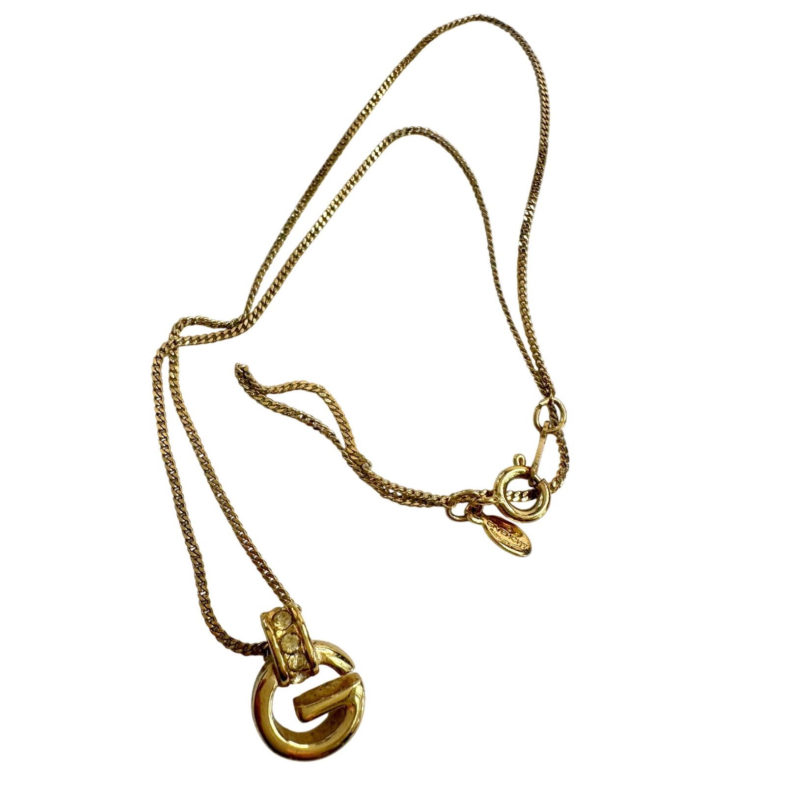 Givenchy Vintage Givenchy Rounded "G" Necklace Gold Plated Size ONE SIZE - 4 Thumbnail
