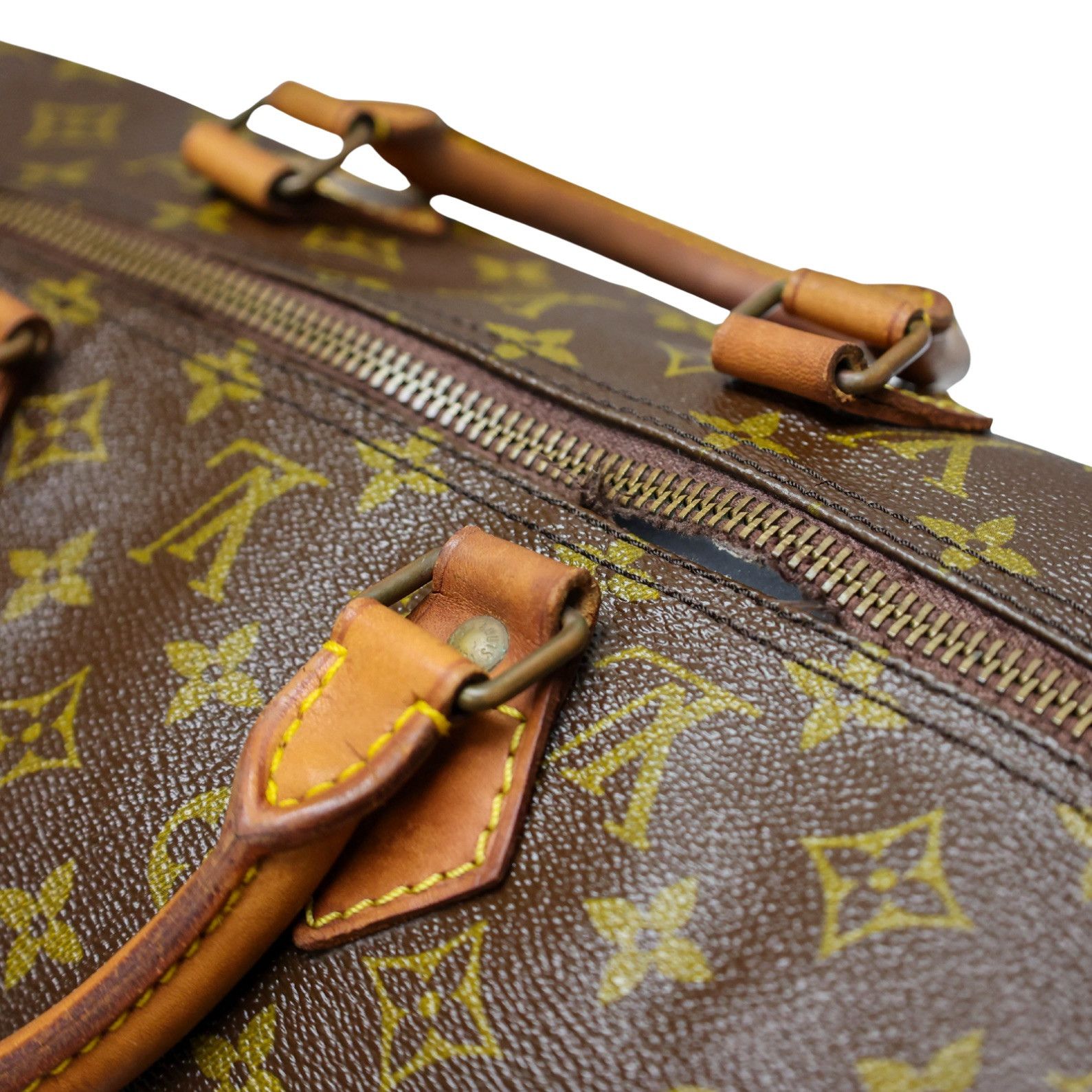 Louis Vuitton Vintage Louis Vuitton Monogram Speedy 35 Duffel Bag Size ONE SIZE - 4 Thumbnail