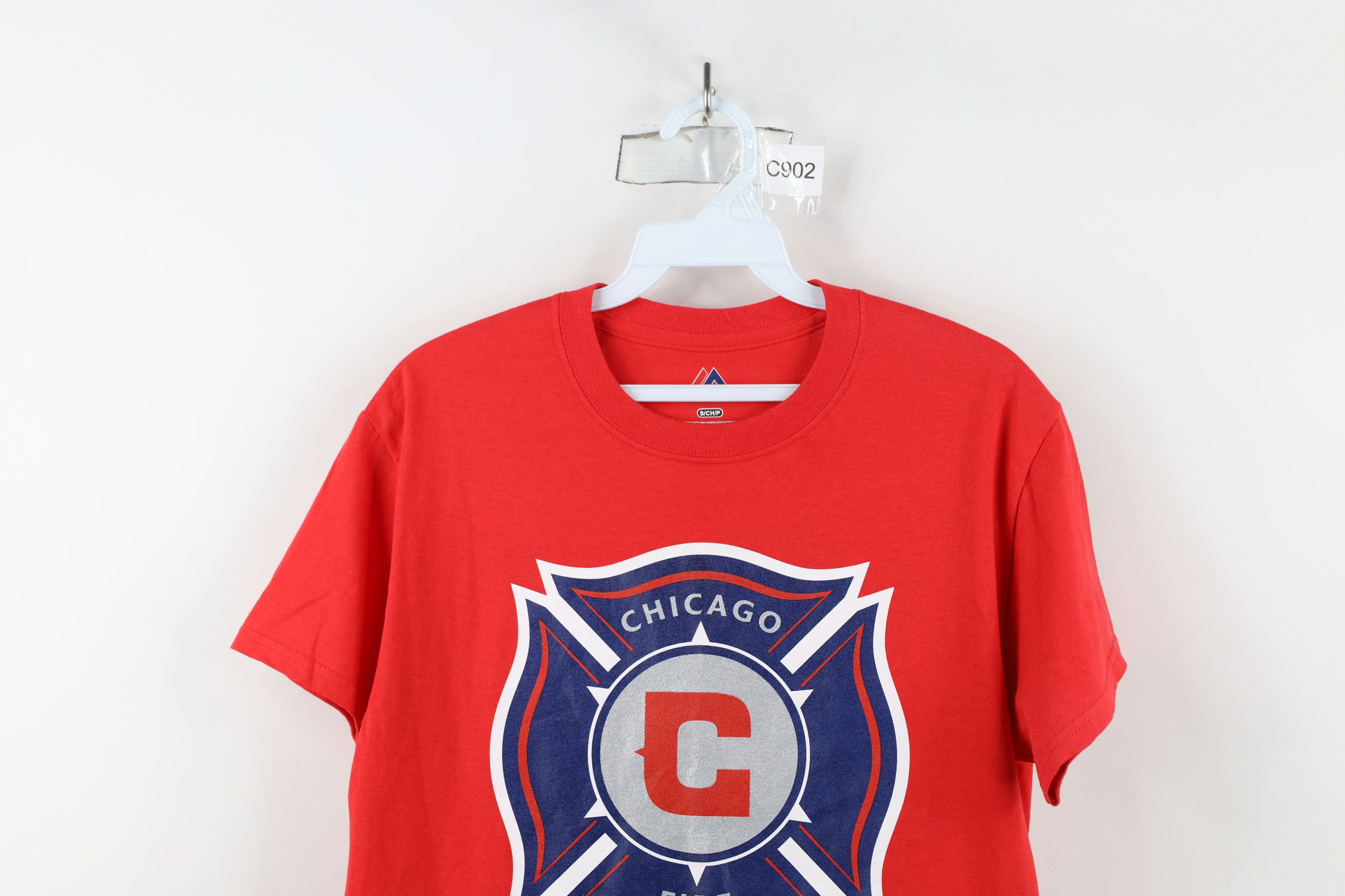 Majestic × Vintage Majestic Spell Chicago Fire Soccer Short Sleeve T-Shirt Red Size US S / EU 44-46 / 1 - 2 Thumbnail
