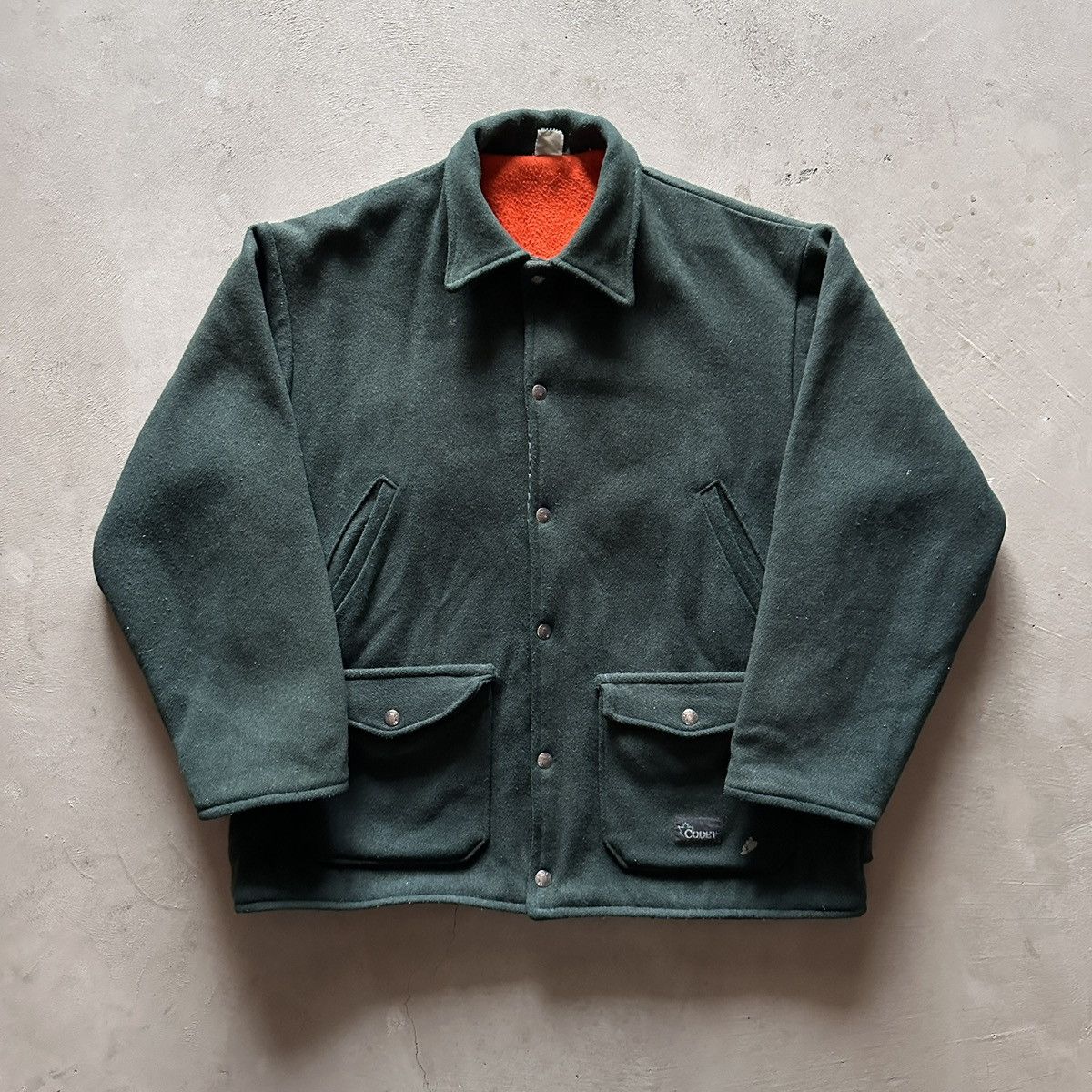 Vintage vintage codet green wool hunting jacket Size US XL / EU 56 / 4 - 1 Thumbnail