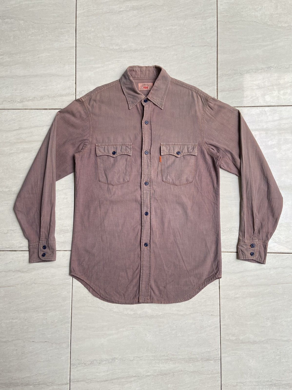 Levi's LEVI’STRAUSS & CO Orange Tab Shirt Size US S / EU 44-46 / 1 - 1 Thumbnail