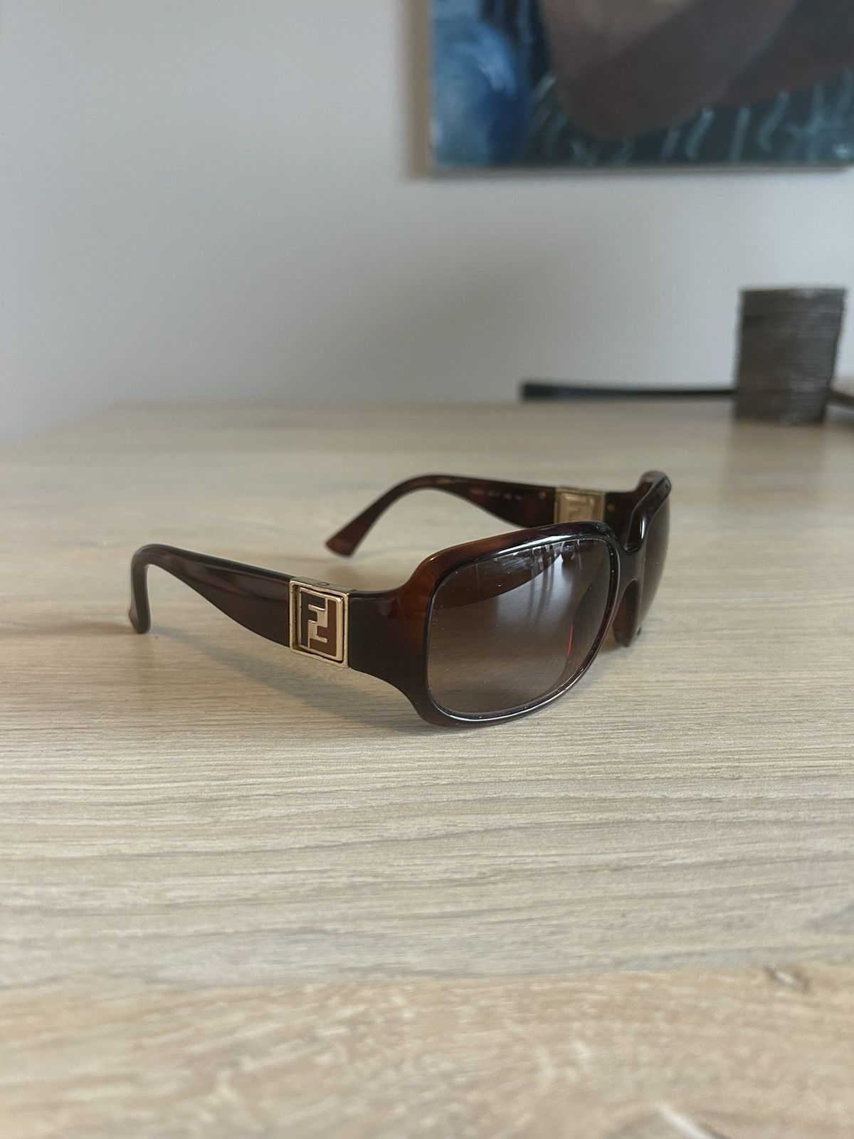 Fendi FF Tortoiseshell Sunglasses Size ONE SIZE - 1 Thumbnail