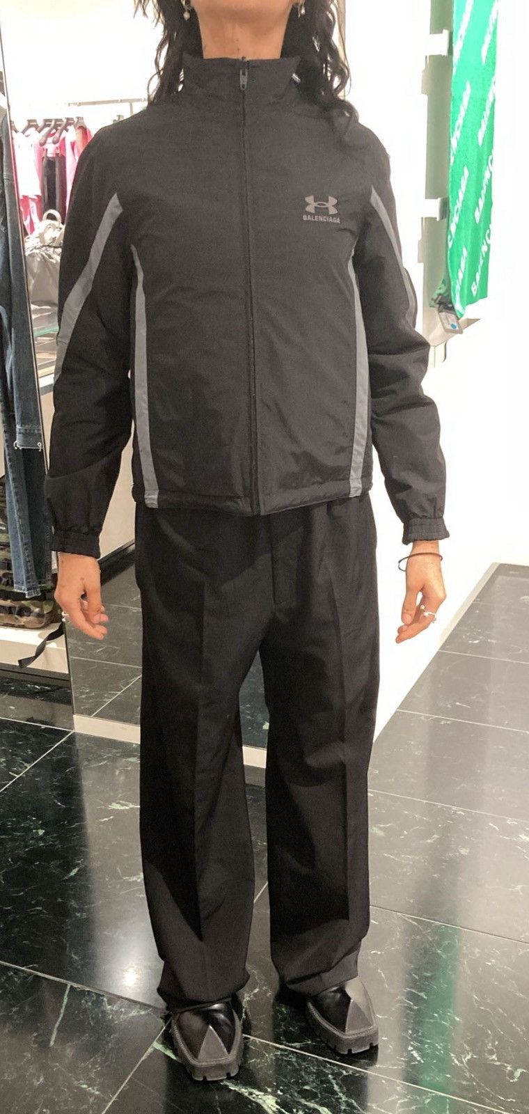 Balenciaga x Under Armour Reversible Shrunk Track Jacket Size US M / EU 48-50 / 2 - 3 Thumbnail