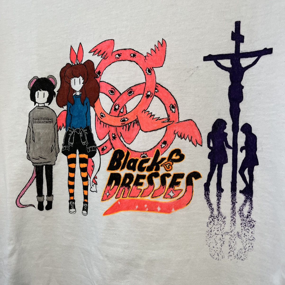 Band Tees Black Dresses Band T-shirt Large Hyperpop Size US L / EU 52-54 / 3 - 4 Thumbnail