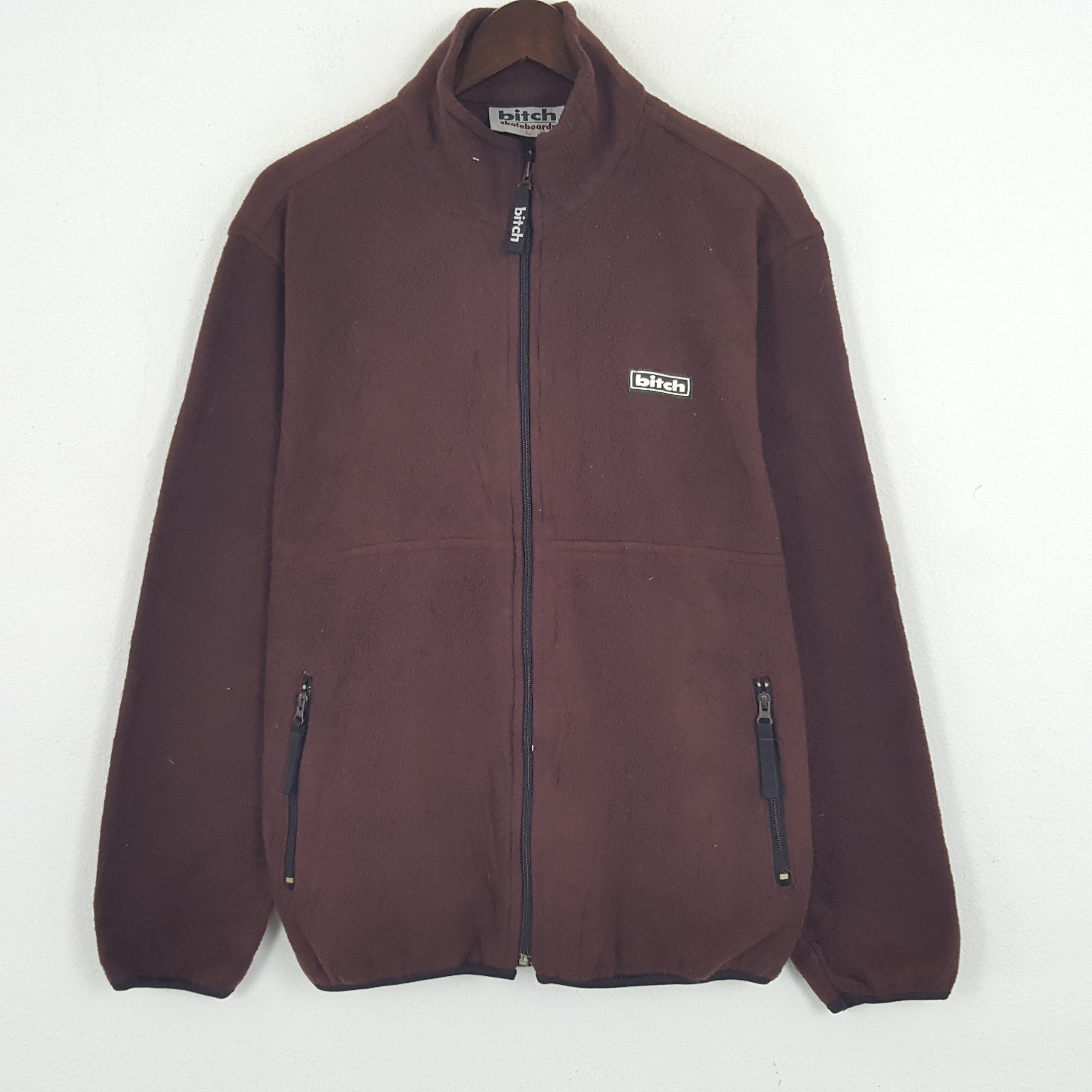 Vintage Vintage Bitch Skateboard Fleece Zipper Jacket Size US L / EU 52-54 / 3 - 1 Thumbnail