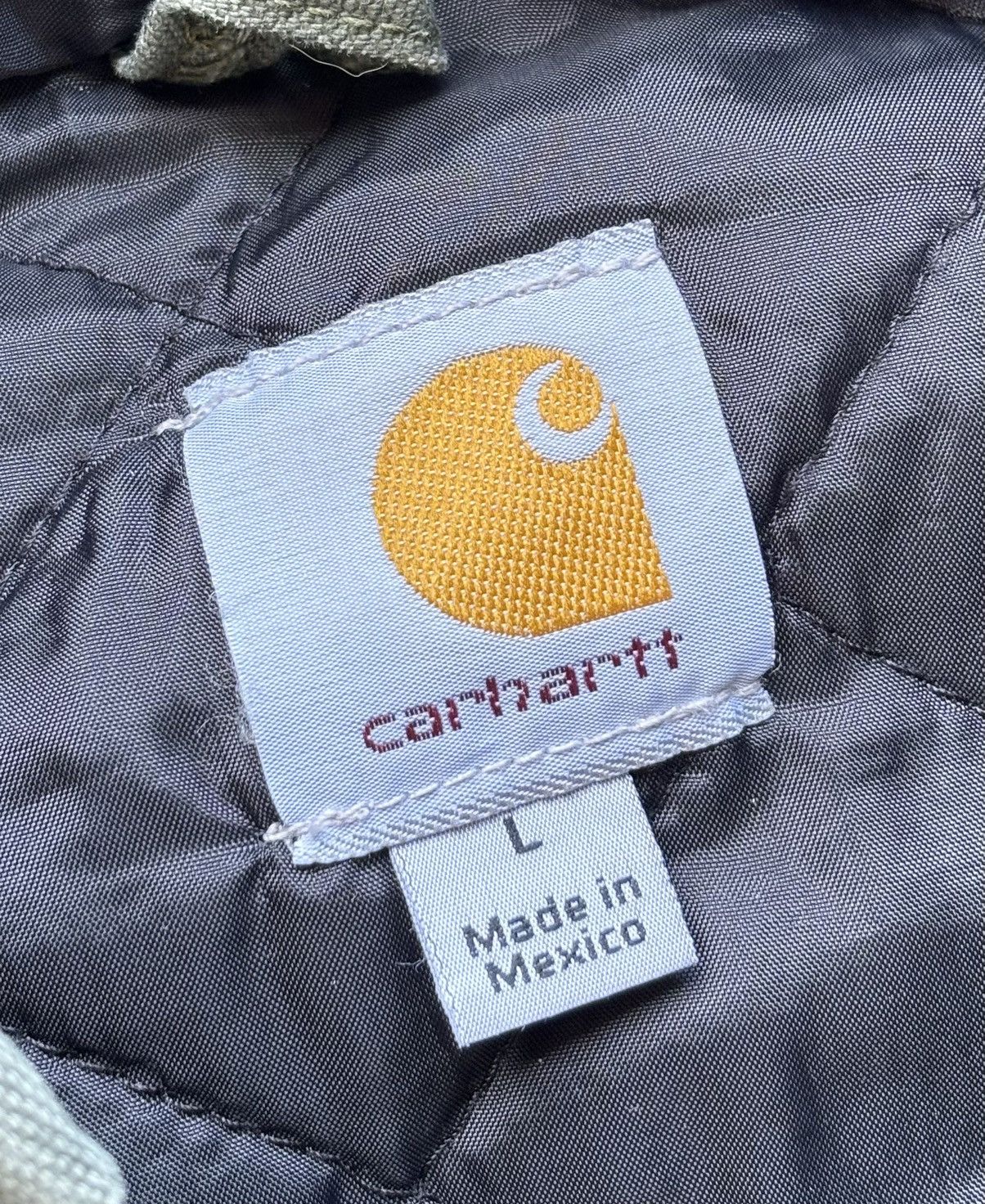 Carhartt × Vintage Vintage Carhartt Olive Green Workwear Hooded Jacket Size US L / EU 52-54 / 3 - 4 Thumbnail