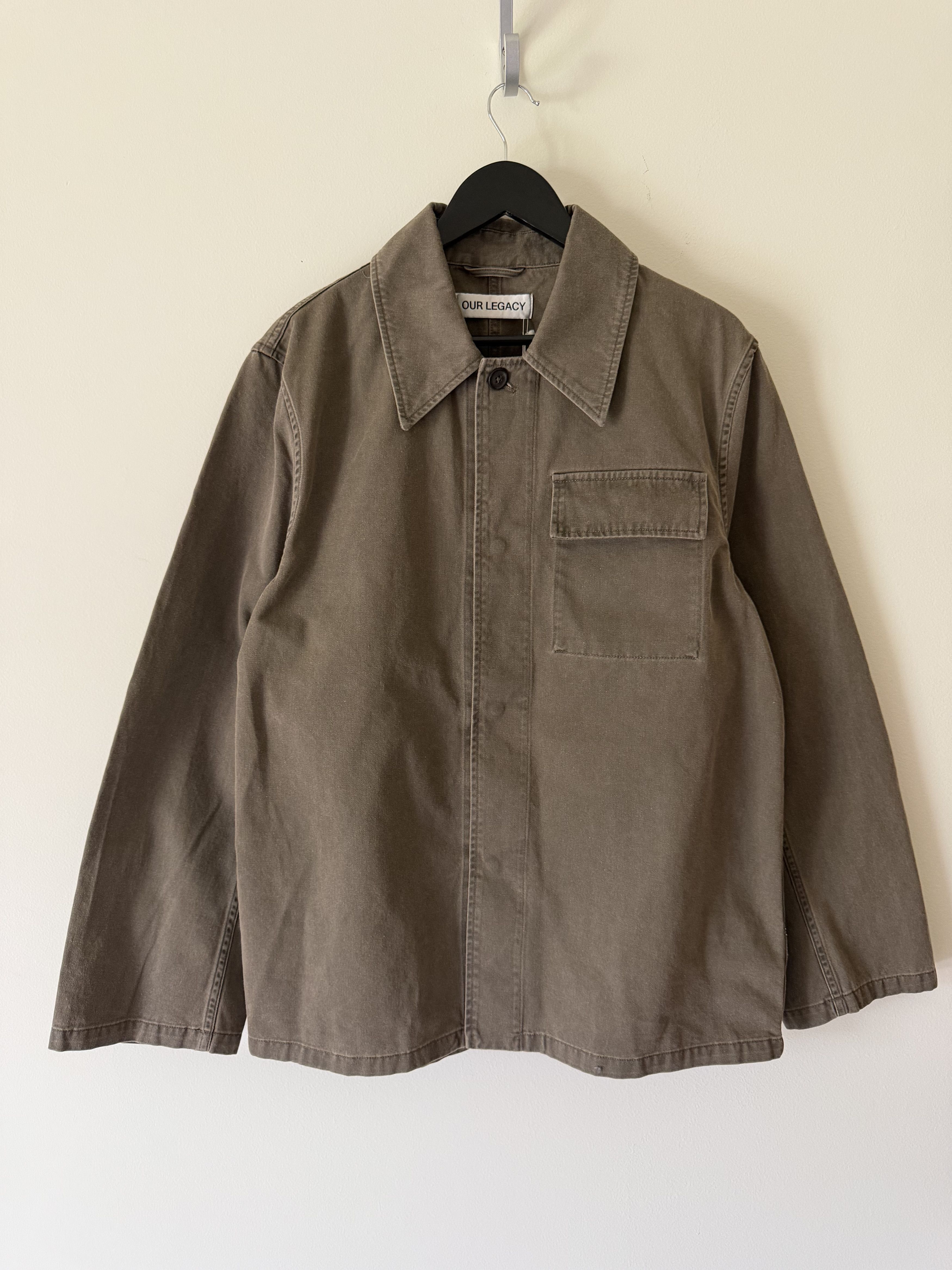 Our Legacy Our Legacy Twill Dutch Work Jacket in Ditch Wash Brown Size US M / EU 48-50 / 2 - 1 Thumbnail
