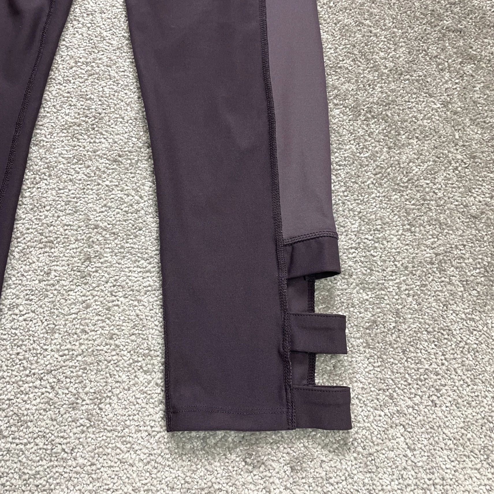 Vintage Apana Leggings Womens Medium 28x22 Purple Compression Active Running Gym Cropped Size 32" / US 10 / IT 46 - 5 Thumbnail