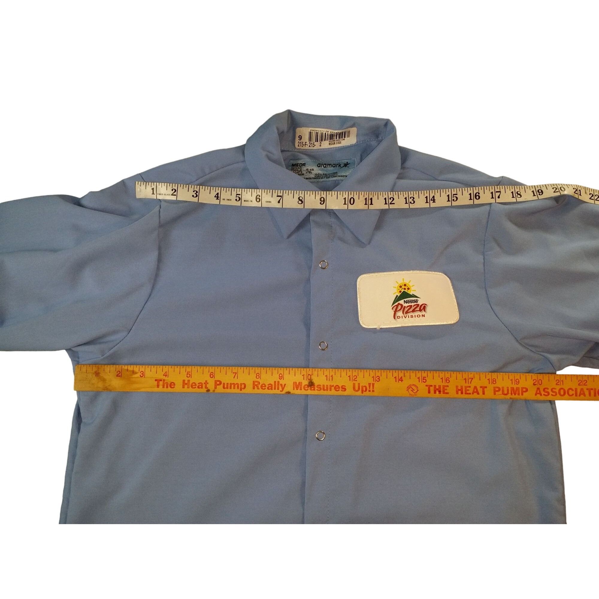 Other Aramark Nestle Pizza Division Snap Button Up Shirt Men Sz M Size US M / EU 48-50 / 2 - 5 Thumbnail