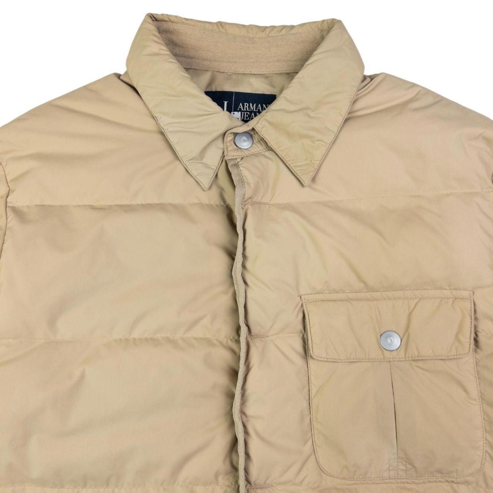 Other Vintage Armani Jeans Button Up Puffer Jacket Size L Size US L / EU 52-54 / 3 - 3 Thumbnail