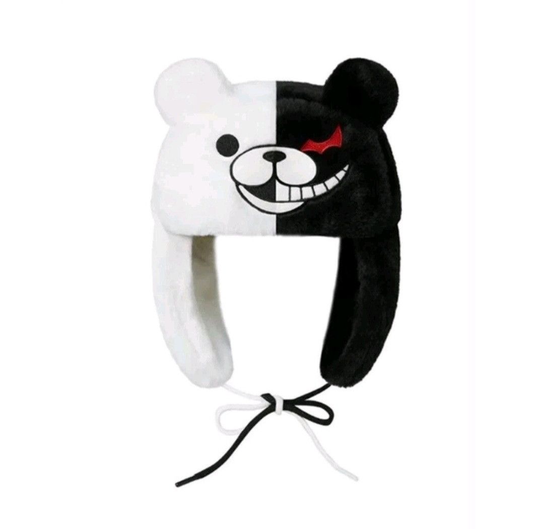 Other 💥Bear white and black cute protection winter hat Size ONE SIZE - 1 Preview