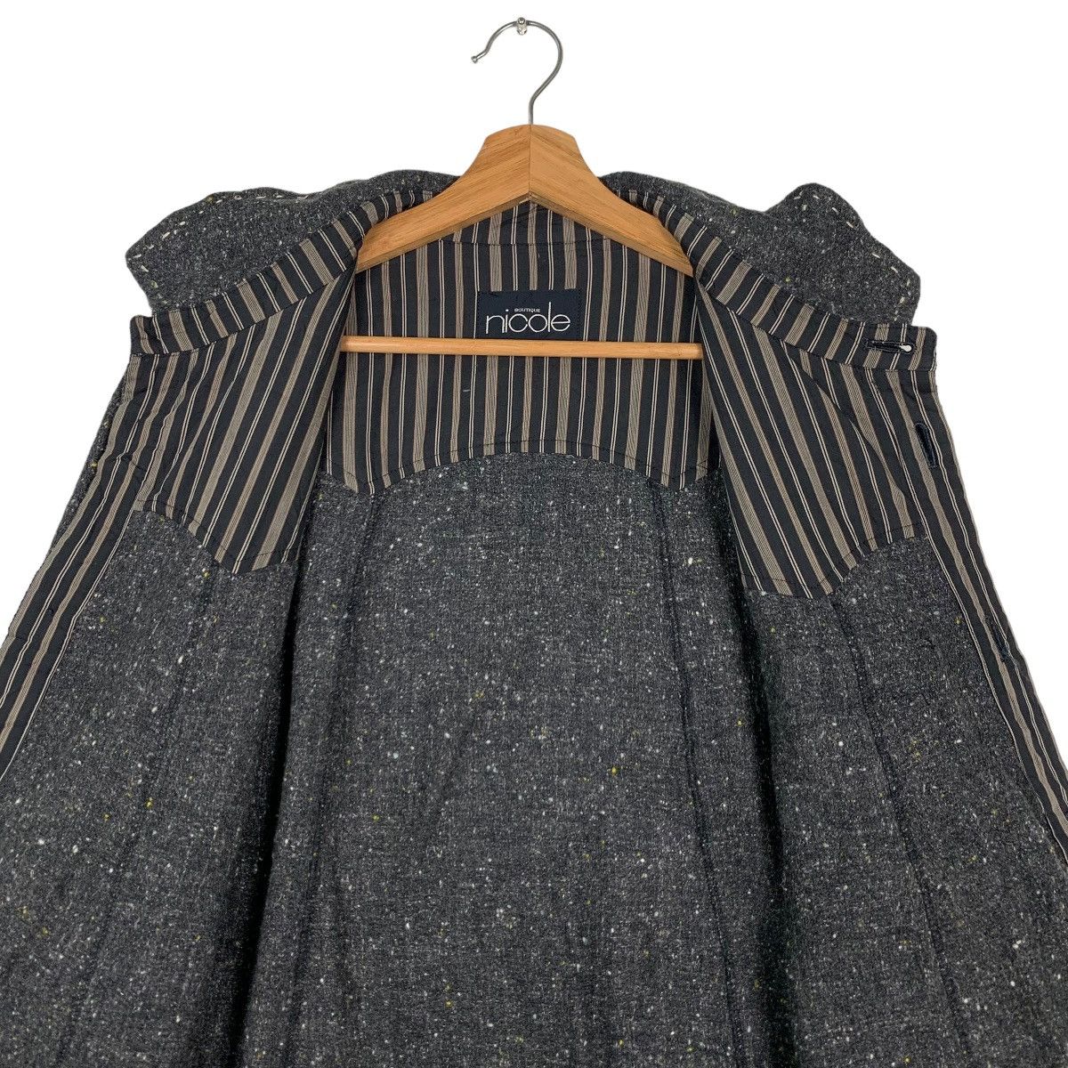 Japanese Brand NICOLE BOUTIQUE Wool Button Jacket #0015-C1 Size US L / EU 52-54 / 3 - 14 Thumbnail