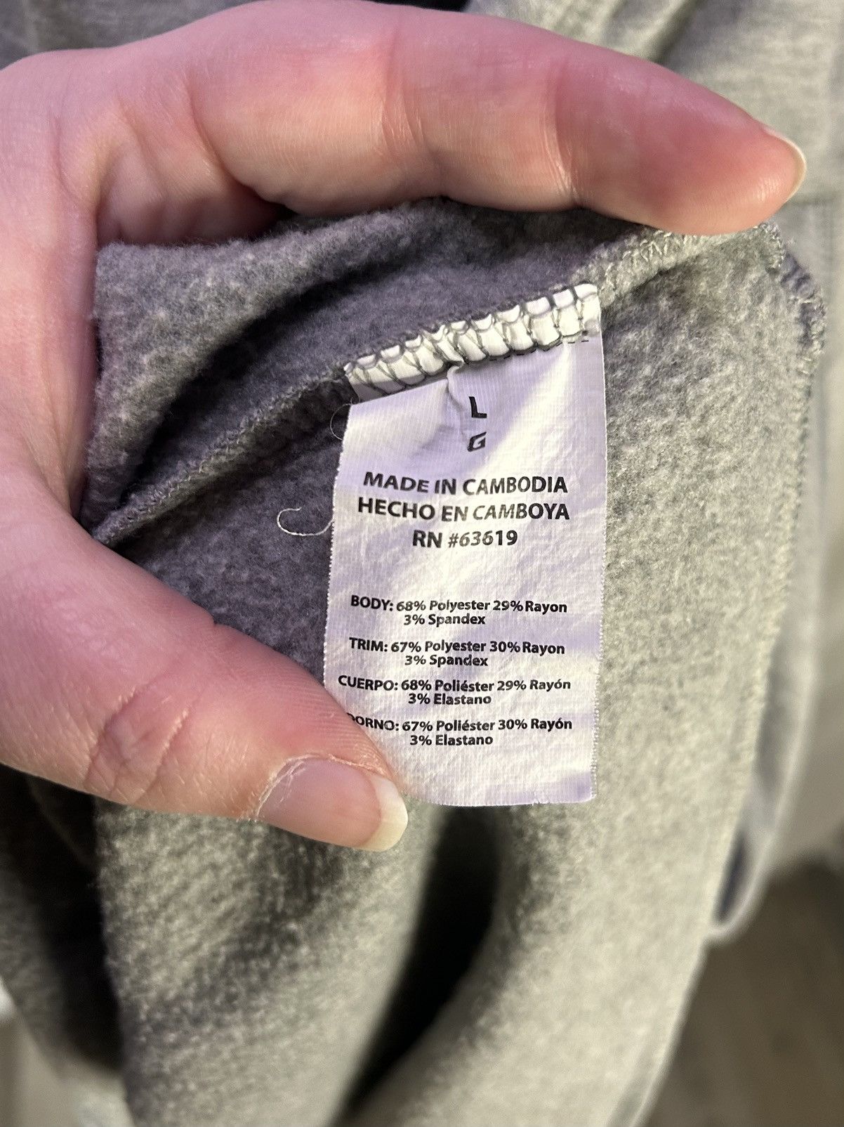 Bebe Y2K Bebe Sport Gray Logo Womens Hoodie Super Soft Sz Large Size L / US 10 / IT 46 - 11 Thumbnail