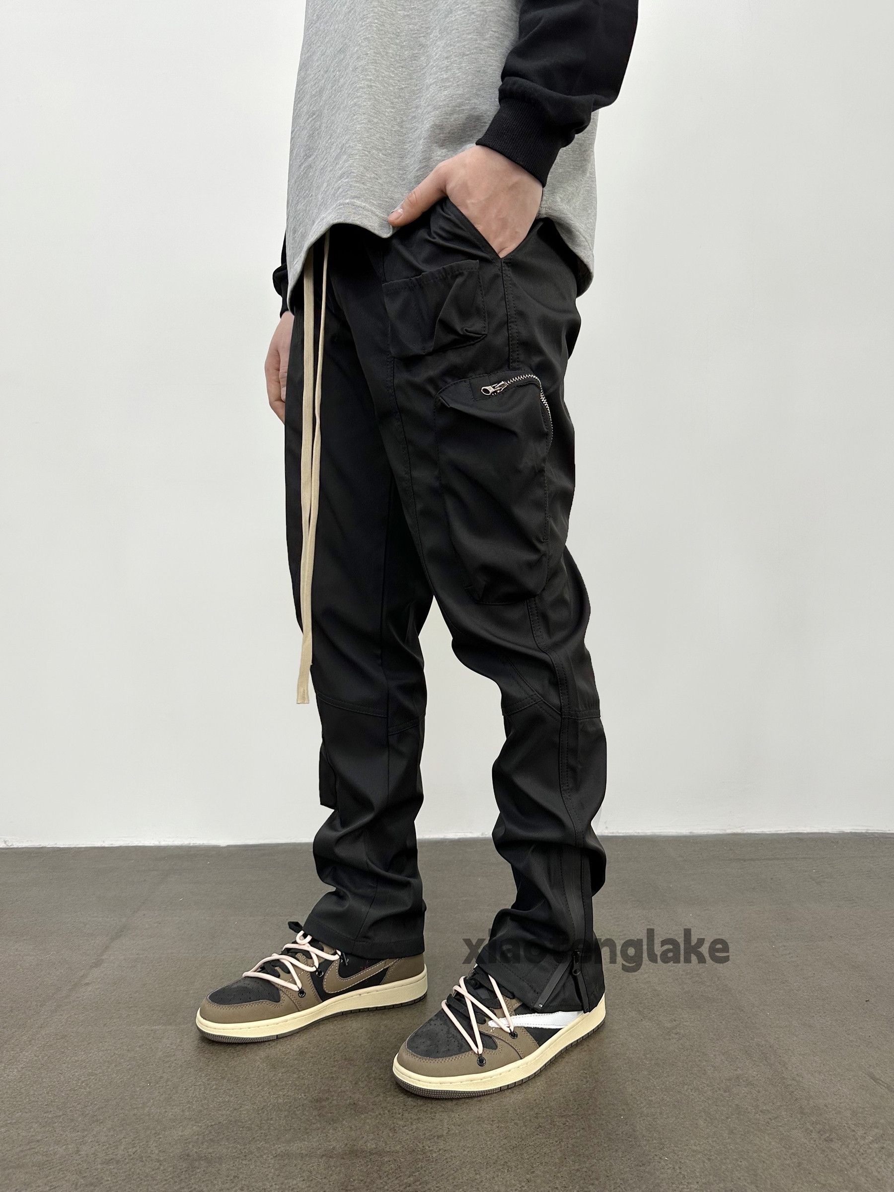 Designer × Japanese Brand × Vintage zipper utility punk grunge bootcut tactical cargo pants Size US 32 / EU 48 - 1 Thumbnail