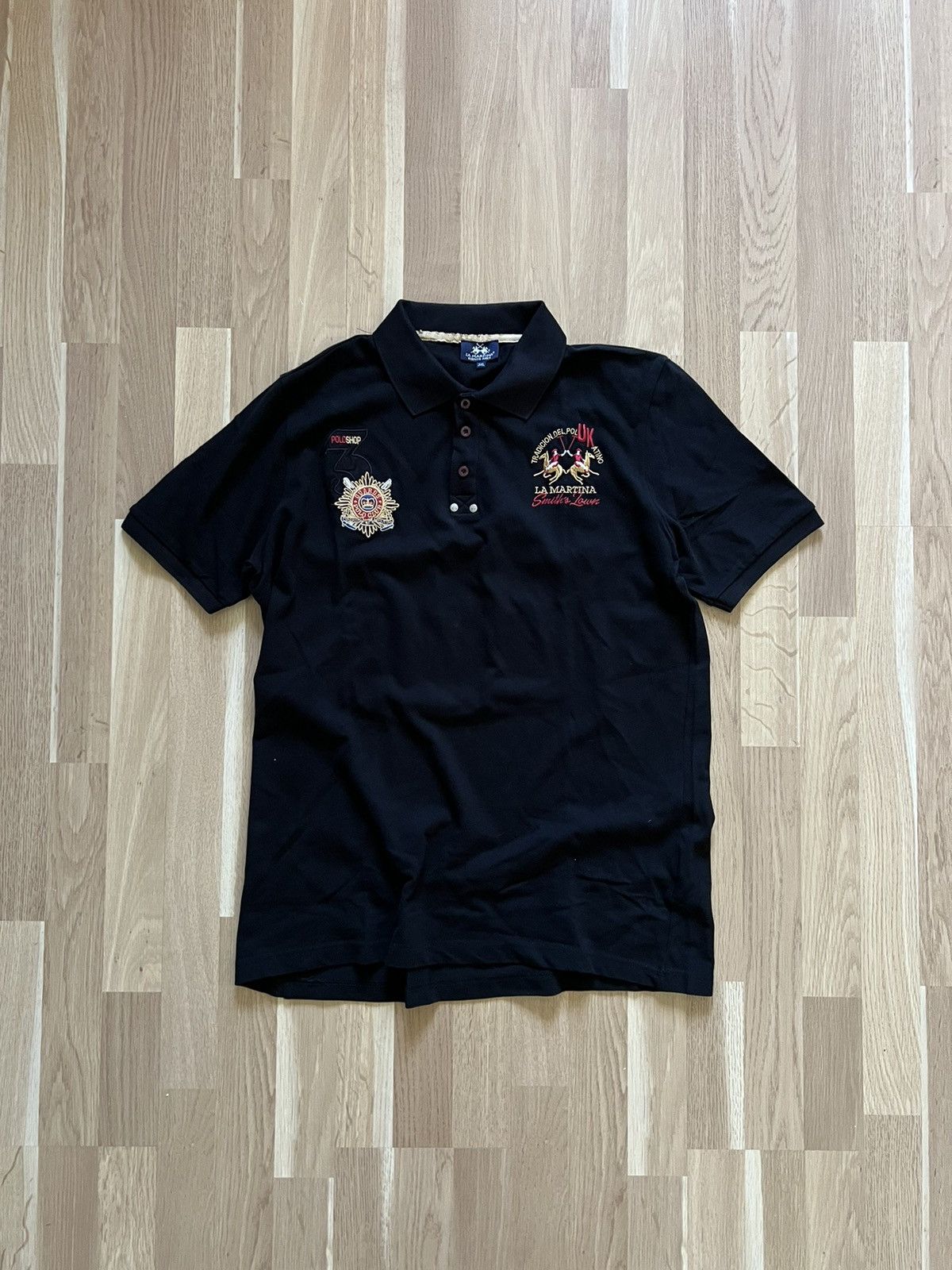 La Martina × Polo Ralph Lauren × Vintage La Martina polo Ralph Lauren vintage polo shirt number 3 lux Size US XL / EU 56 / 4 - 1 Thumbnail