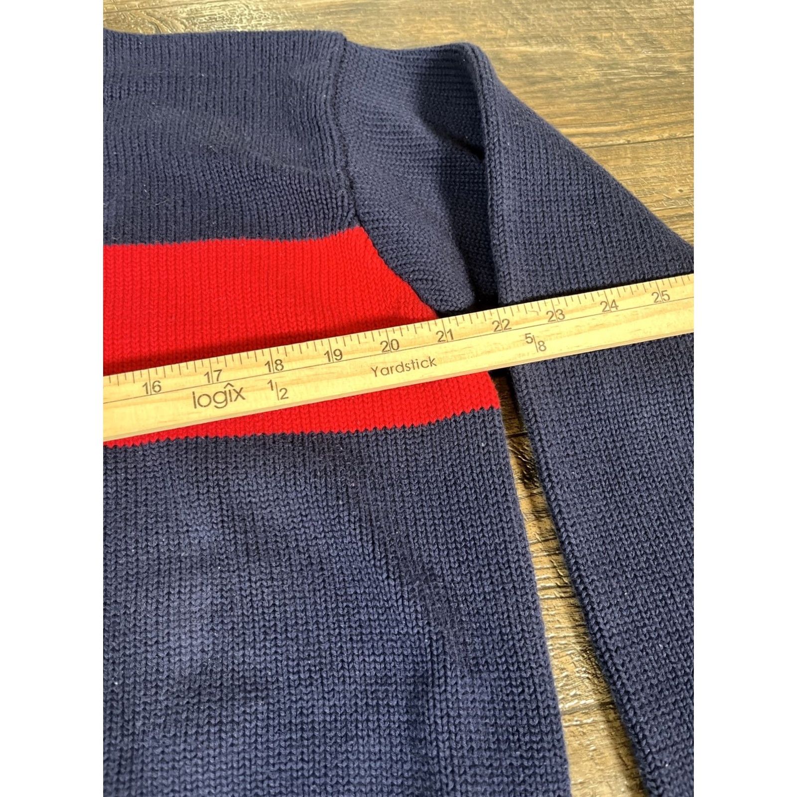 Ralph Lauren VINTAGE Polo Ralph Lauren Turtleneck Sweater Mens L Blue/Red Polo Embroidered Logo 90s Christmas Winter United States Fashion Pullover Shirt? Size US L / EU 52-54 / 3 - 4 Thumbnail