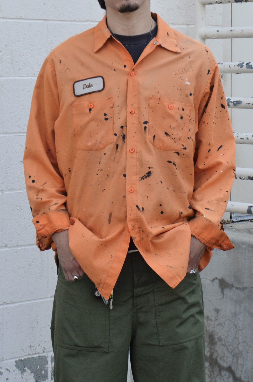 Vintage Vintage 90’s Painters Button Up Work Shirt Size US XL / EU 56 / 4 - 1 Thumbnail
