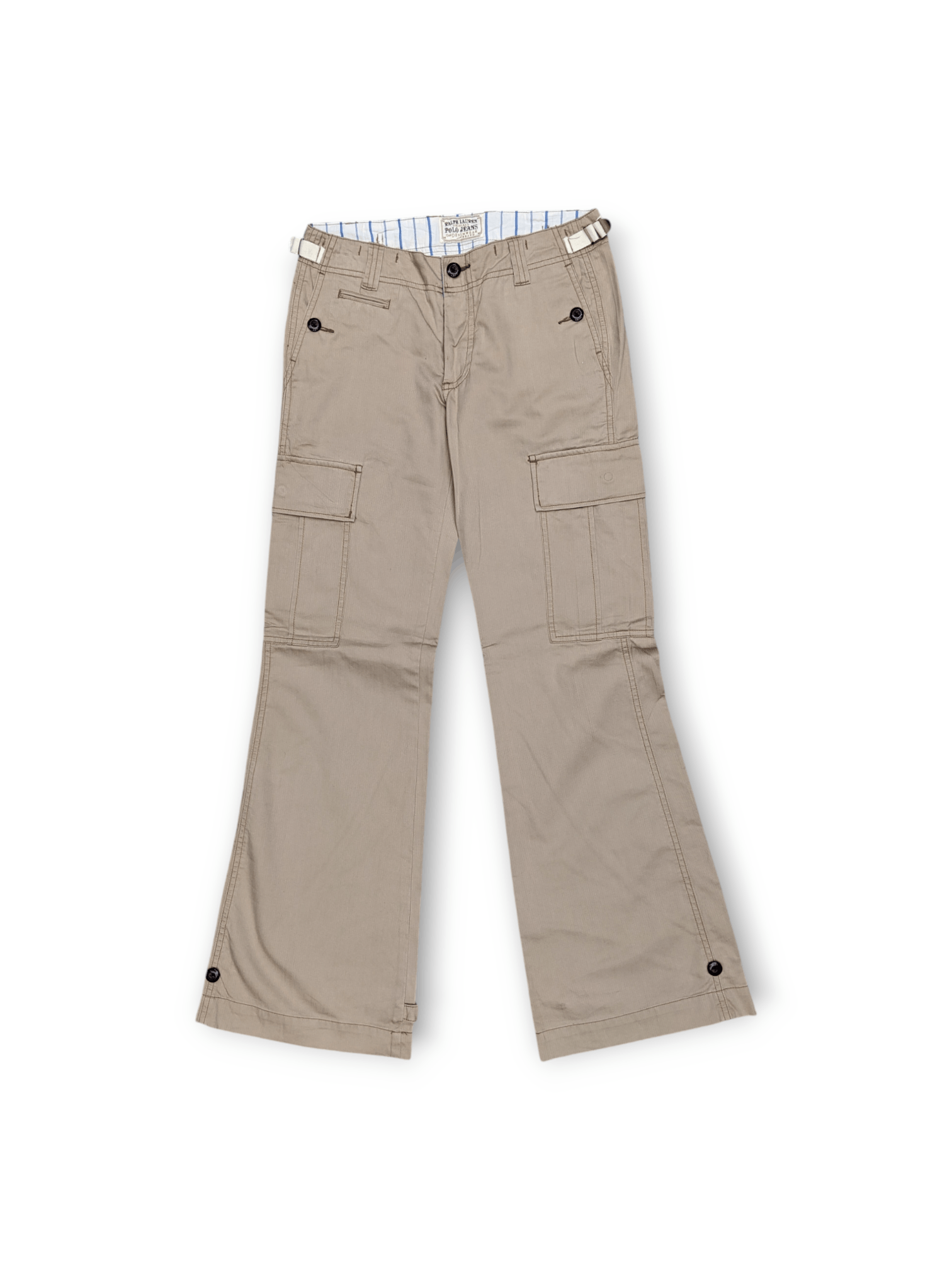 Denim & Supply Ralph Lauren × Polo Ralph Lauren × Ralph Lauren Ralph Lauren Polo Flare Cargo Pants Size 28" / US 6 / IT 42 - 1 Thumbnail